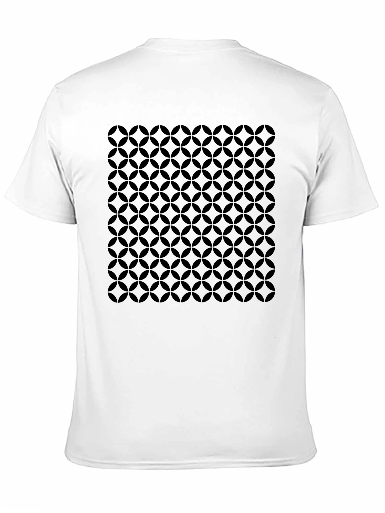 Stylish Black Circle Pattern T-Shirt