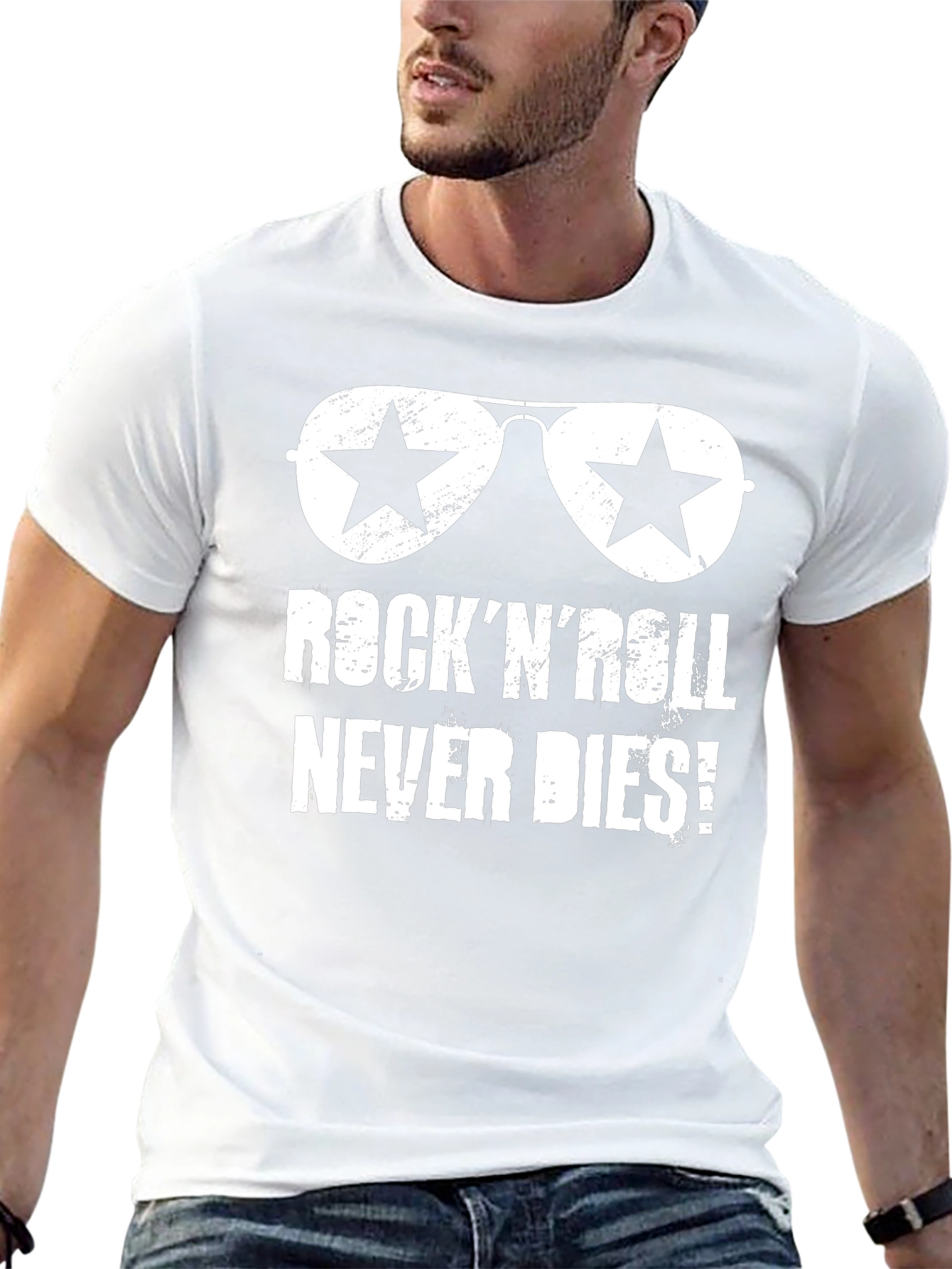 Rock N Roll Never Dies Black T-Shirt