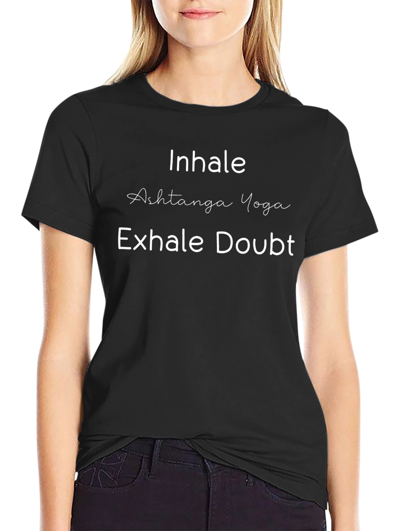 Inhale Yoga T-Shirt - Ashtanga Yoga Design