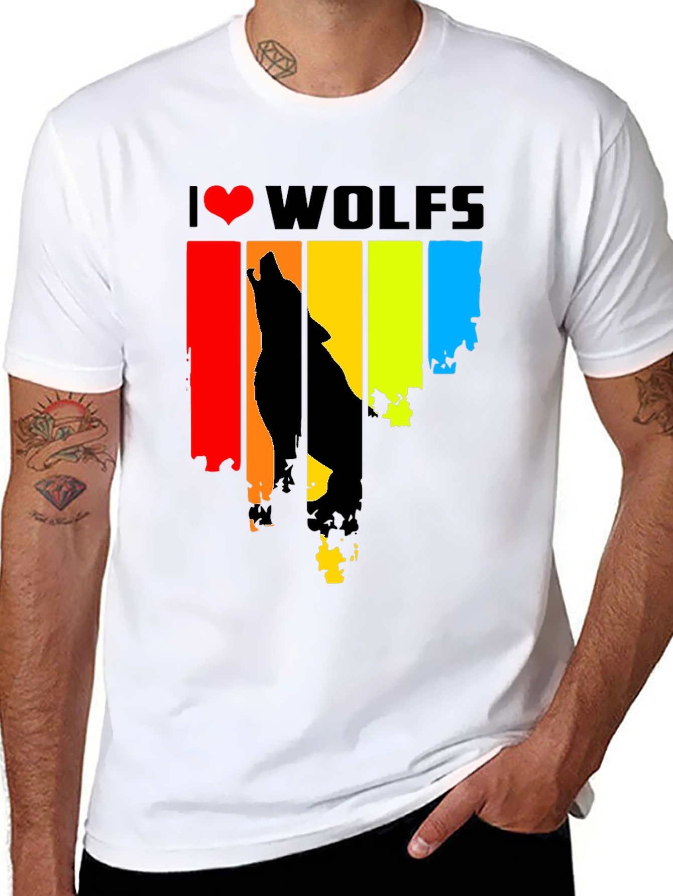 I Heart Wolves Graphic Tee