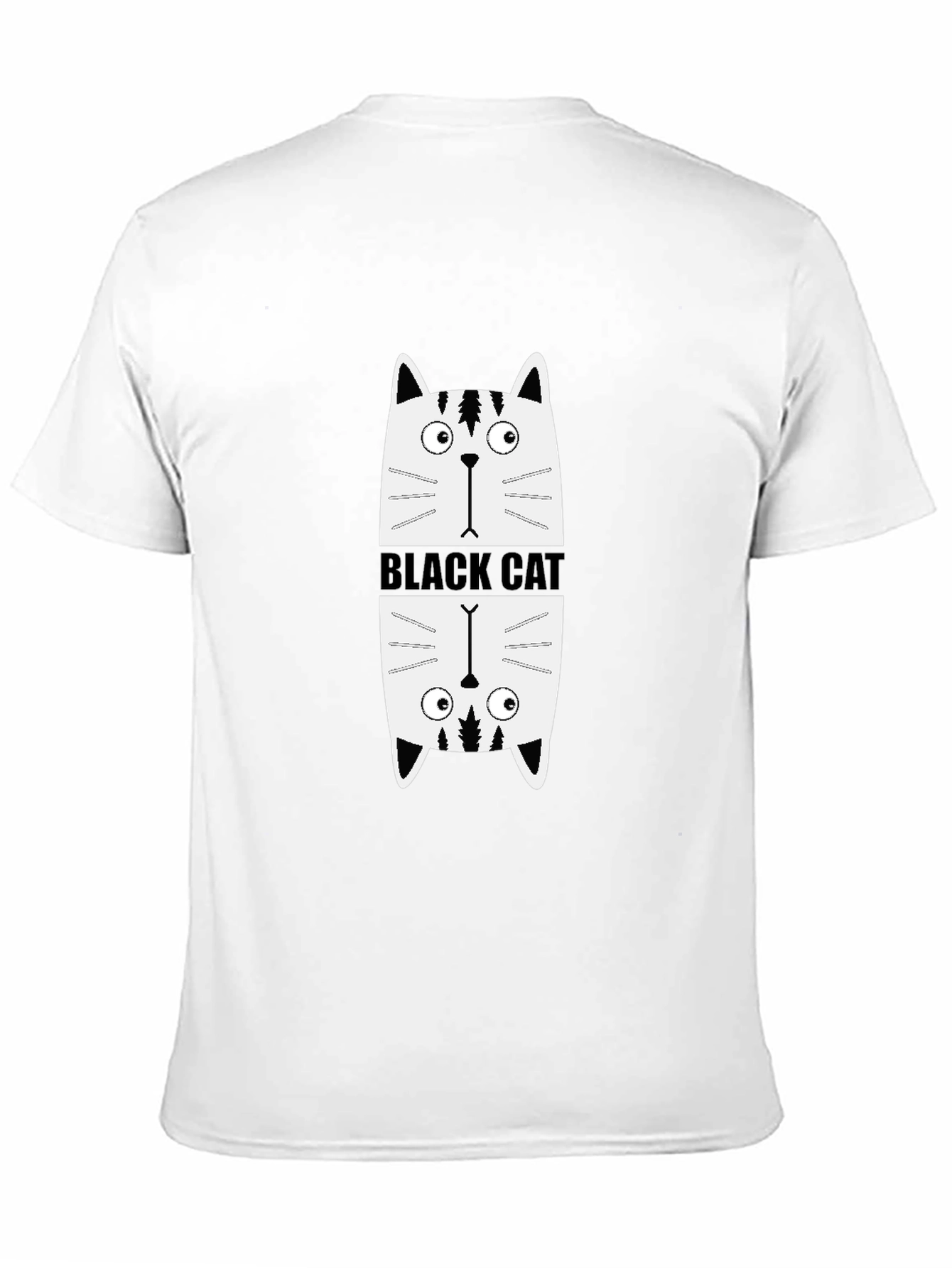Black Cat Graphic Tee - Quirky & Cool Design