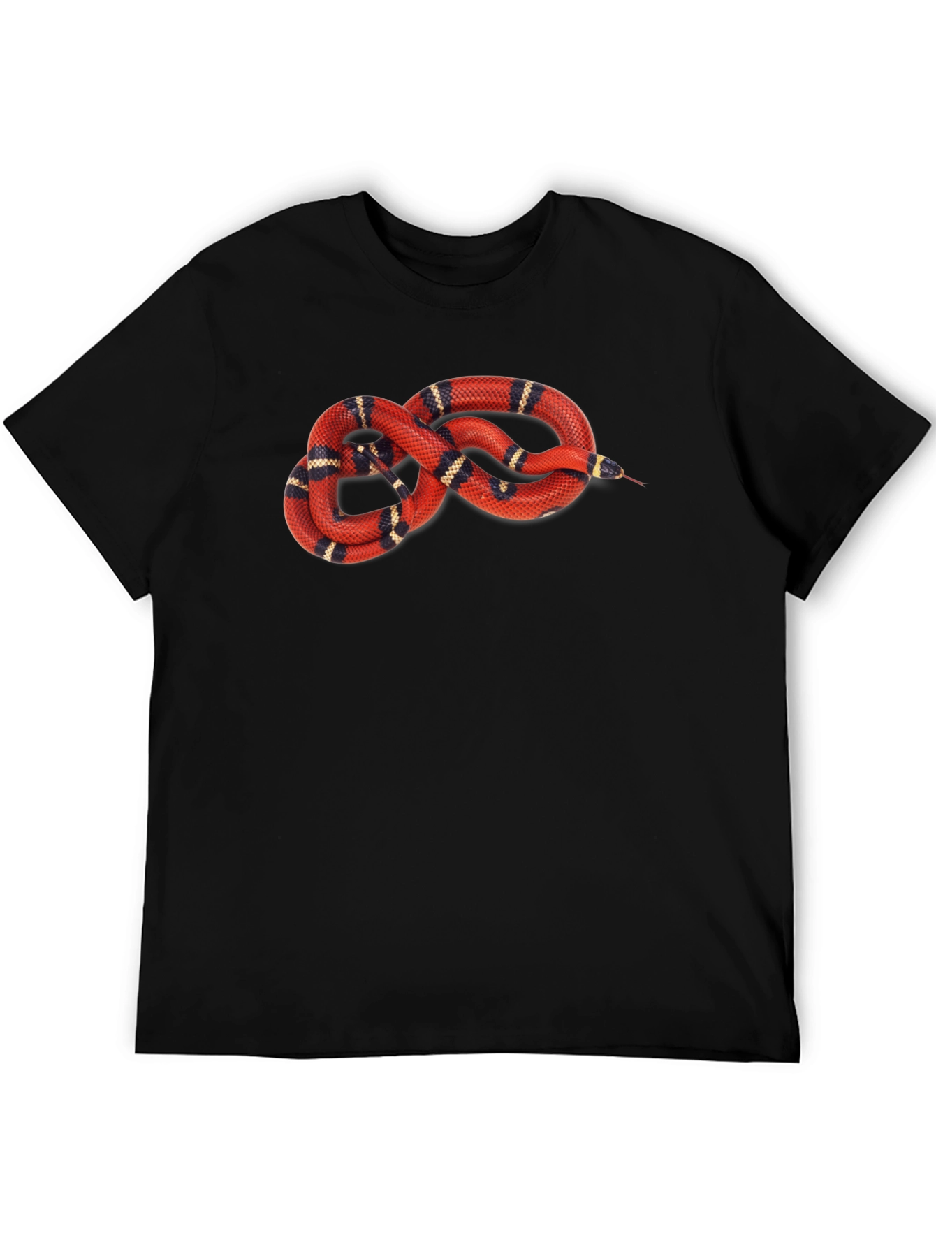 Snake Graphic T-Shirt - Red Milk Snake Design