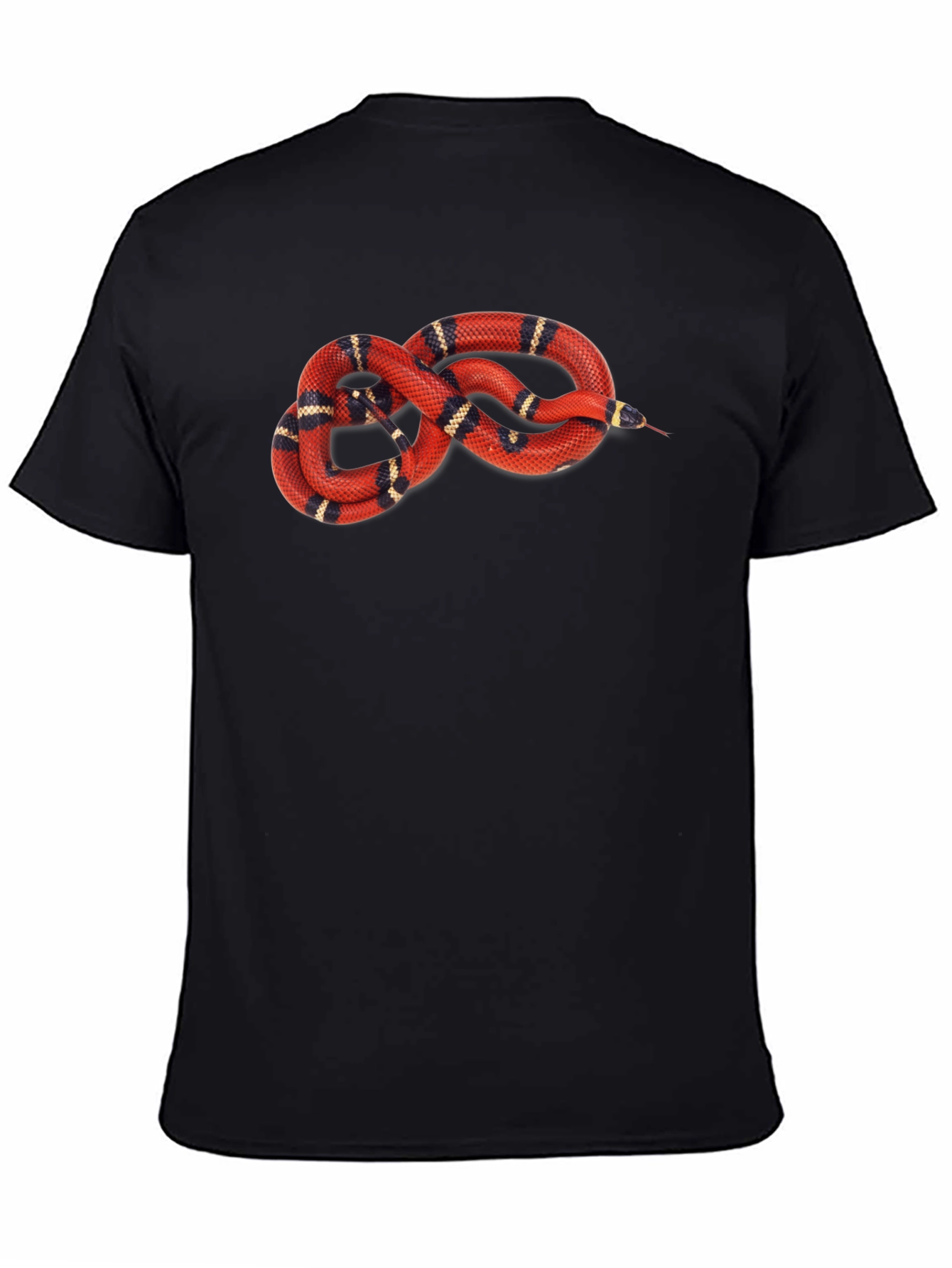 Snake Graphic T-Shirt - Red Milk Snake Design