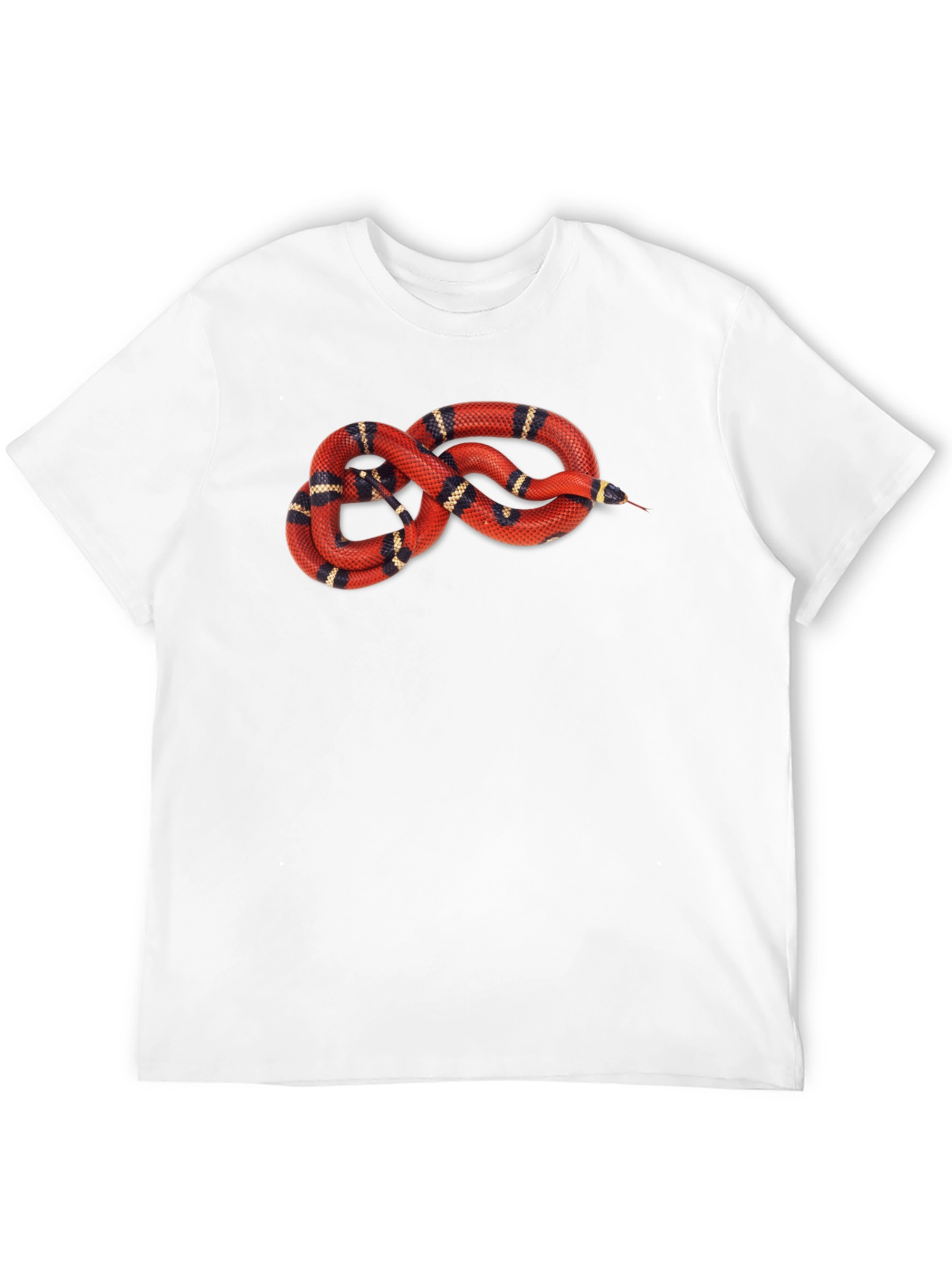 Snake Graphic T-Shirt - Red Milk Snake Design