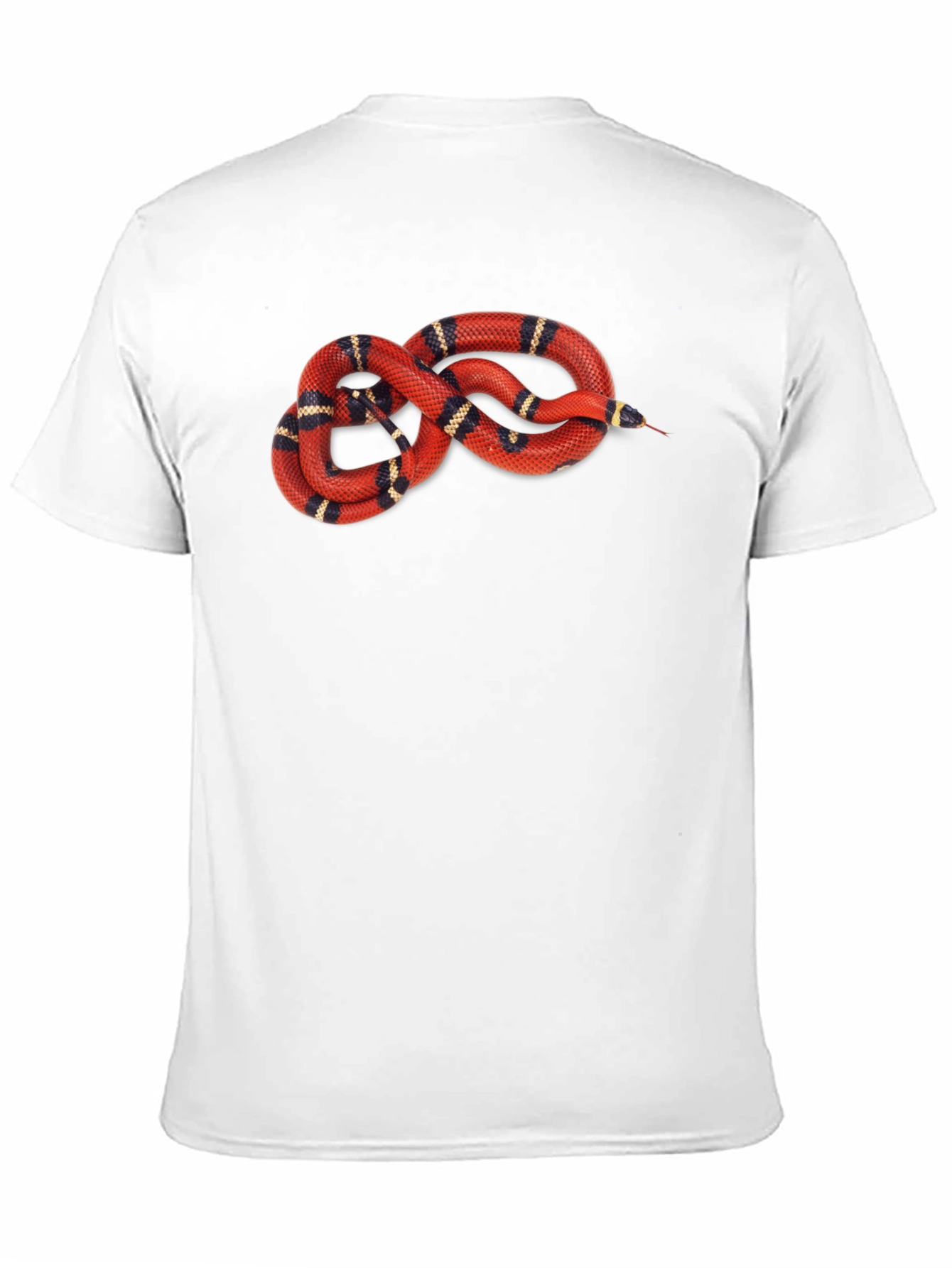 Snake Graphic T-Shirt - Red Milk Snake Design