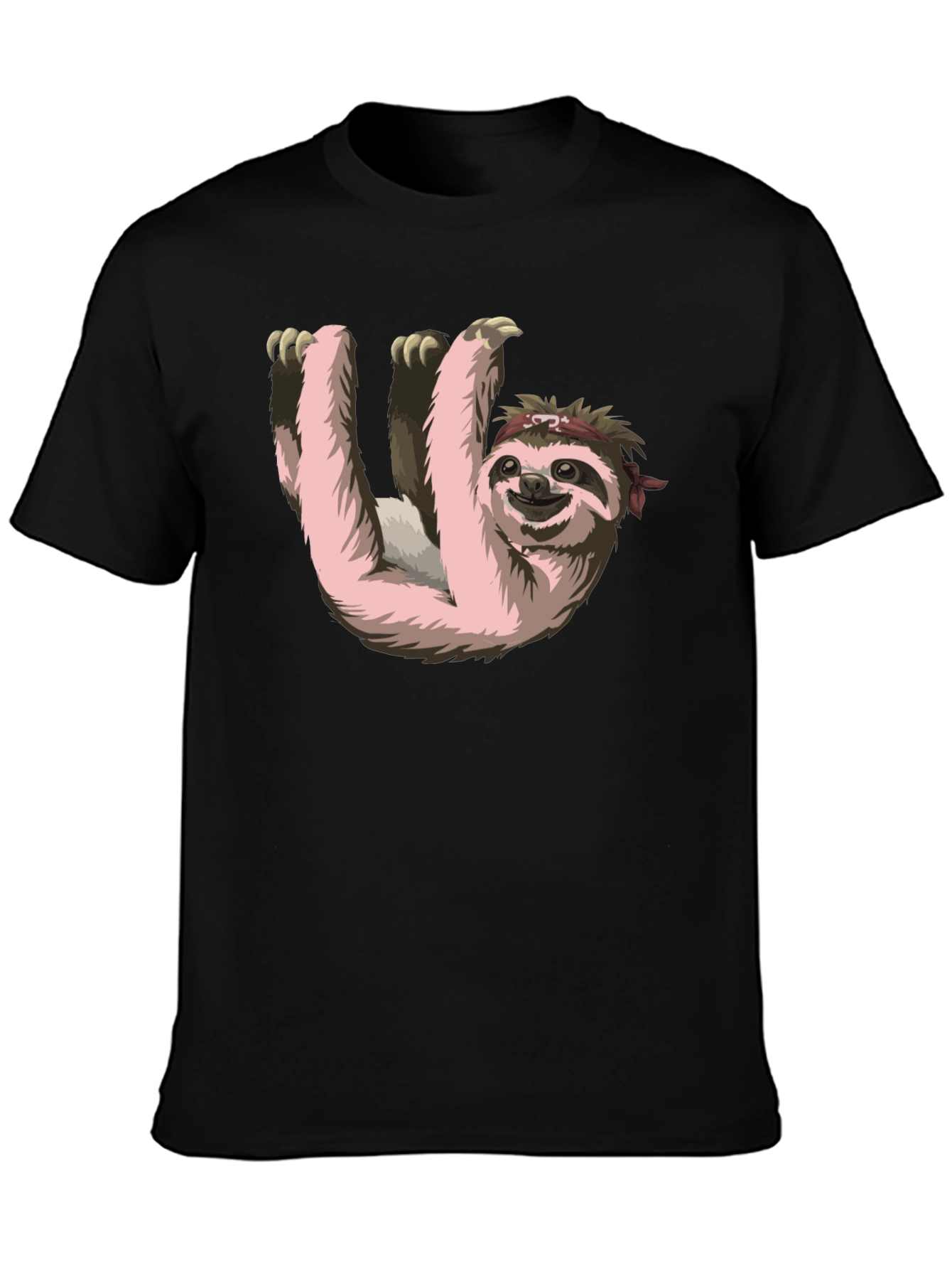 Sloth Ninja T-Shirt - Black Cotton Tee