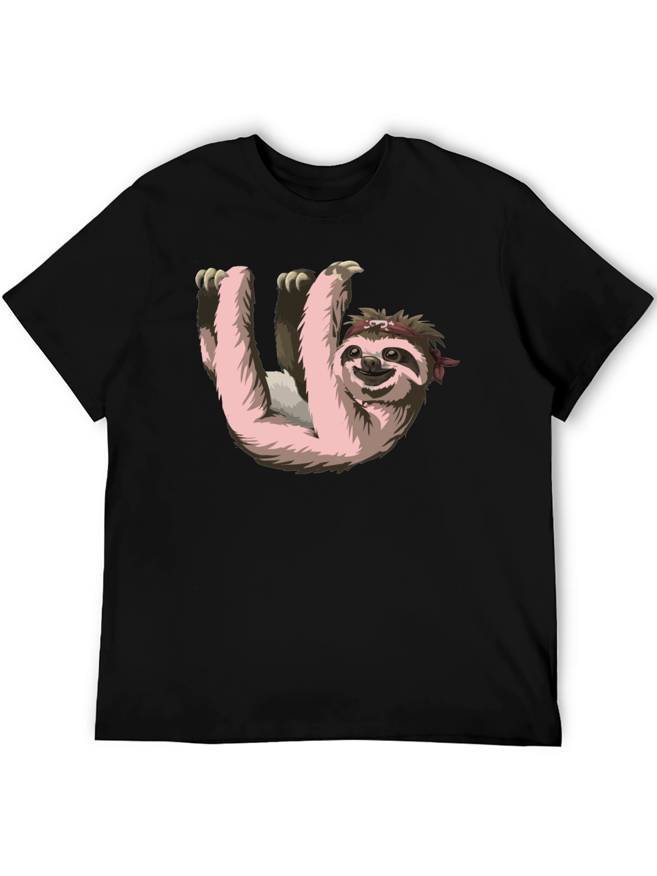Sloth Ninja T-Shirt - Black Cotton Tee