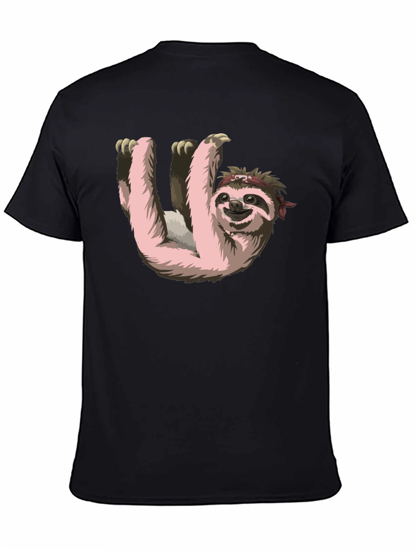 Sloth Ninja T-Shirt - Black Cotton Tee