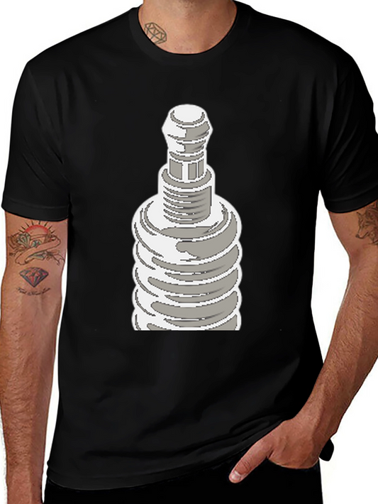 Pixel Art Plug Tee - Retro Cool Graphic Shirt