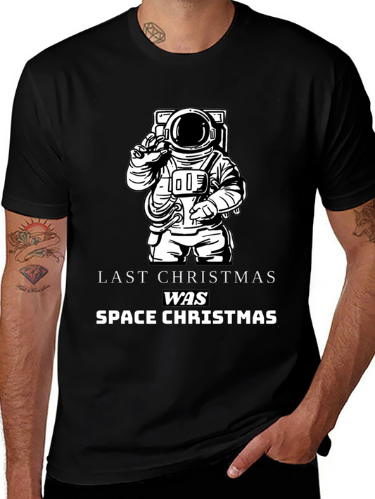 Space Christmas Graphic T-Shirt