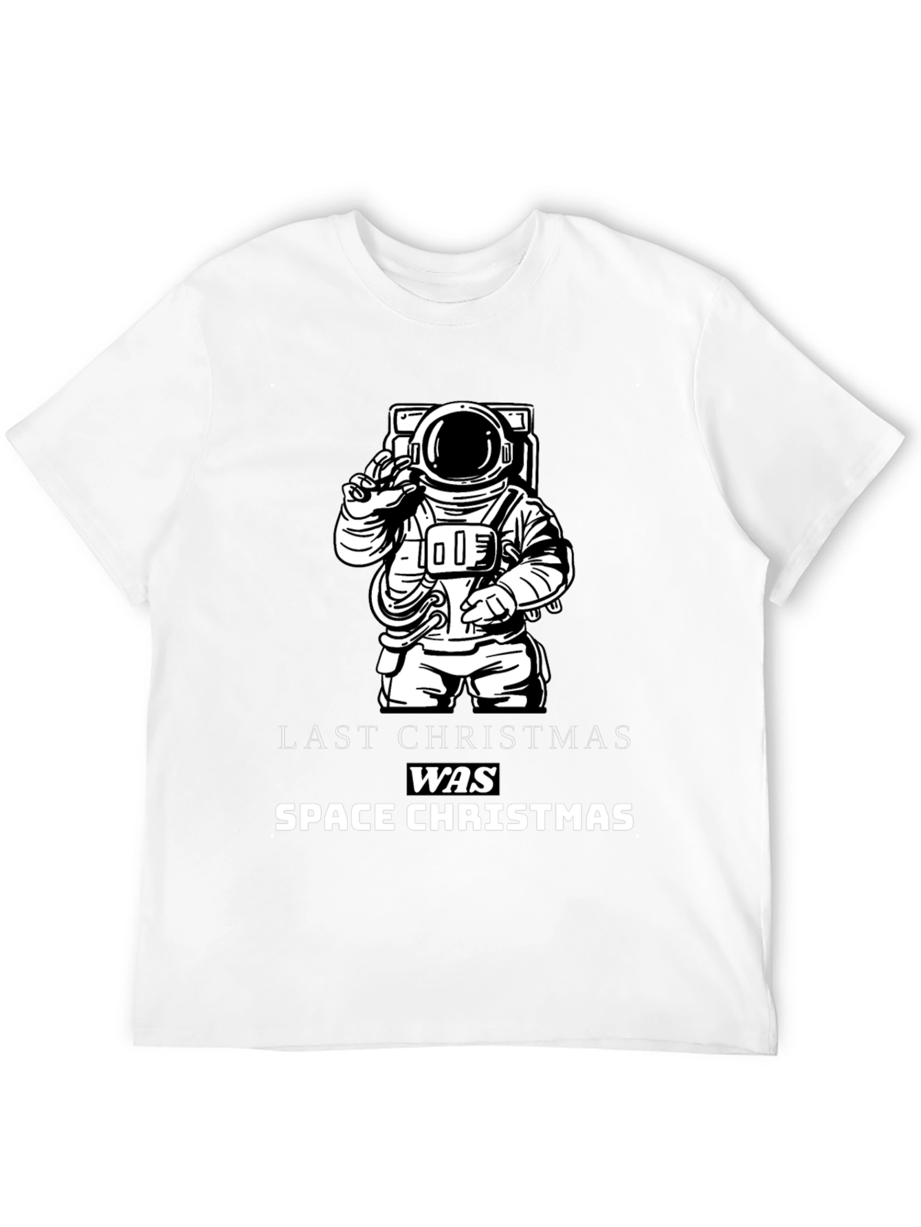 Space Christmas Graphic T-Shirt