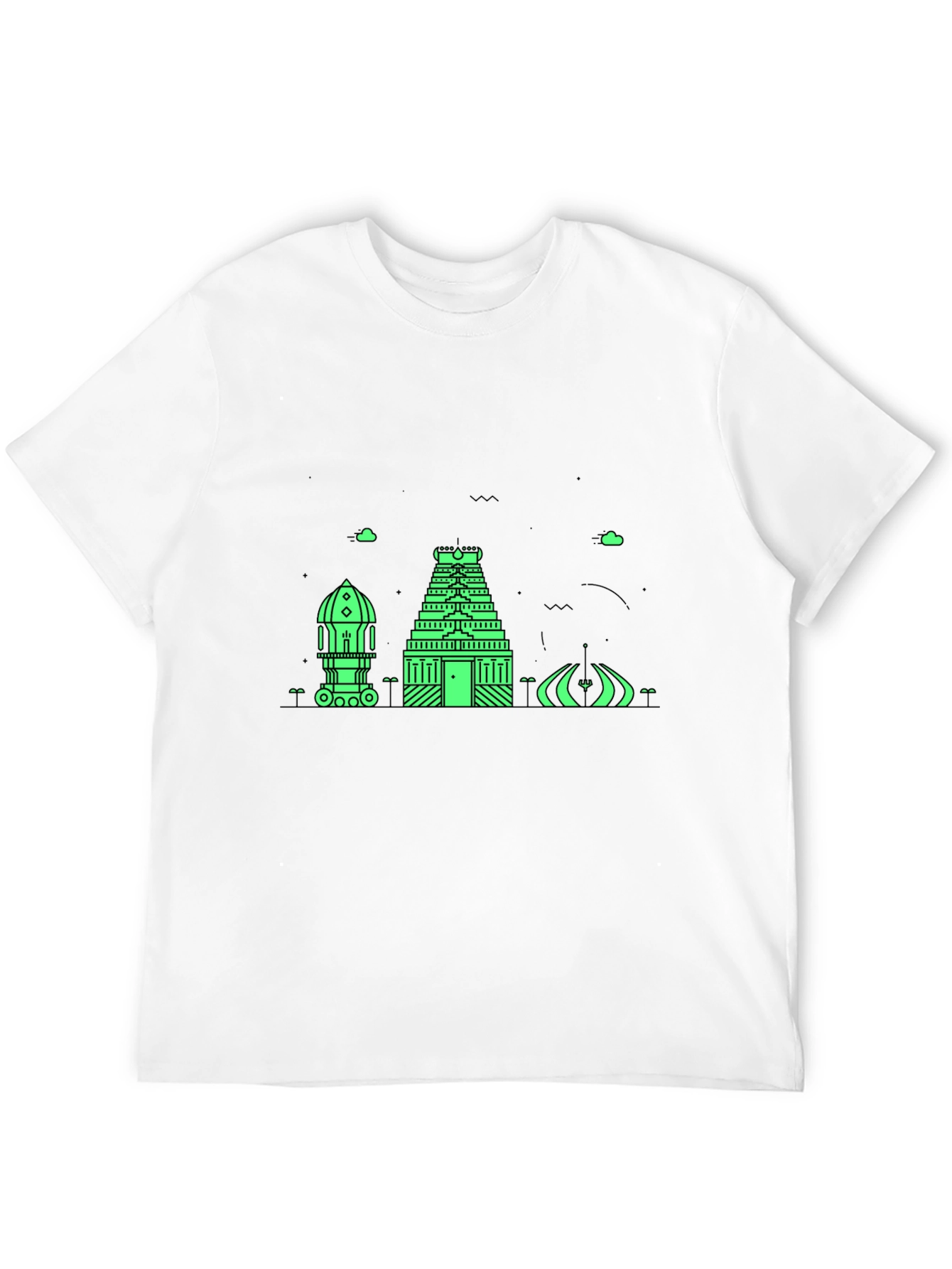 Architectural Graphic Tee - Modern Black T-Shirt