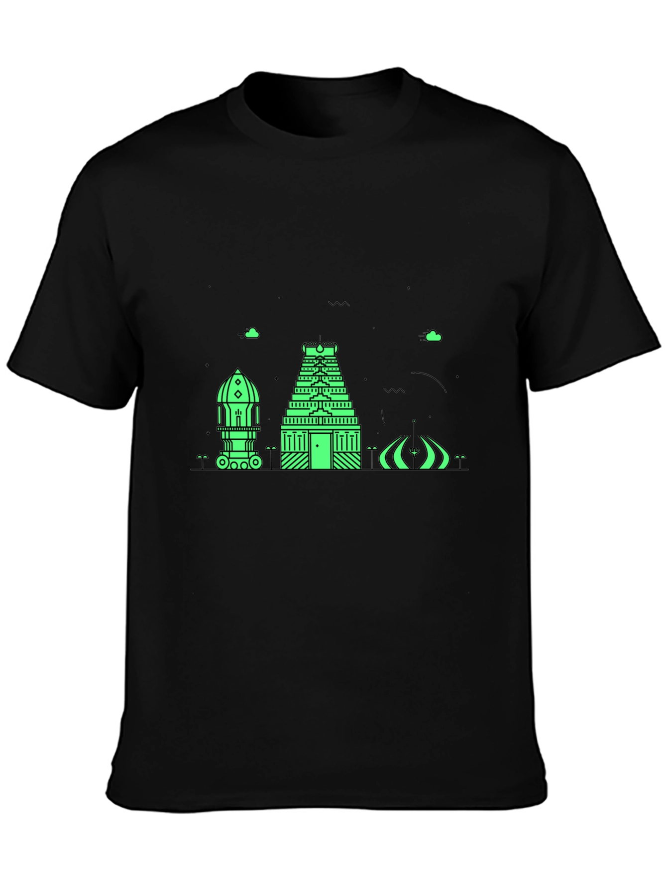 Architectural Graphic Tee - Modern Black T-Shirt