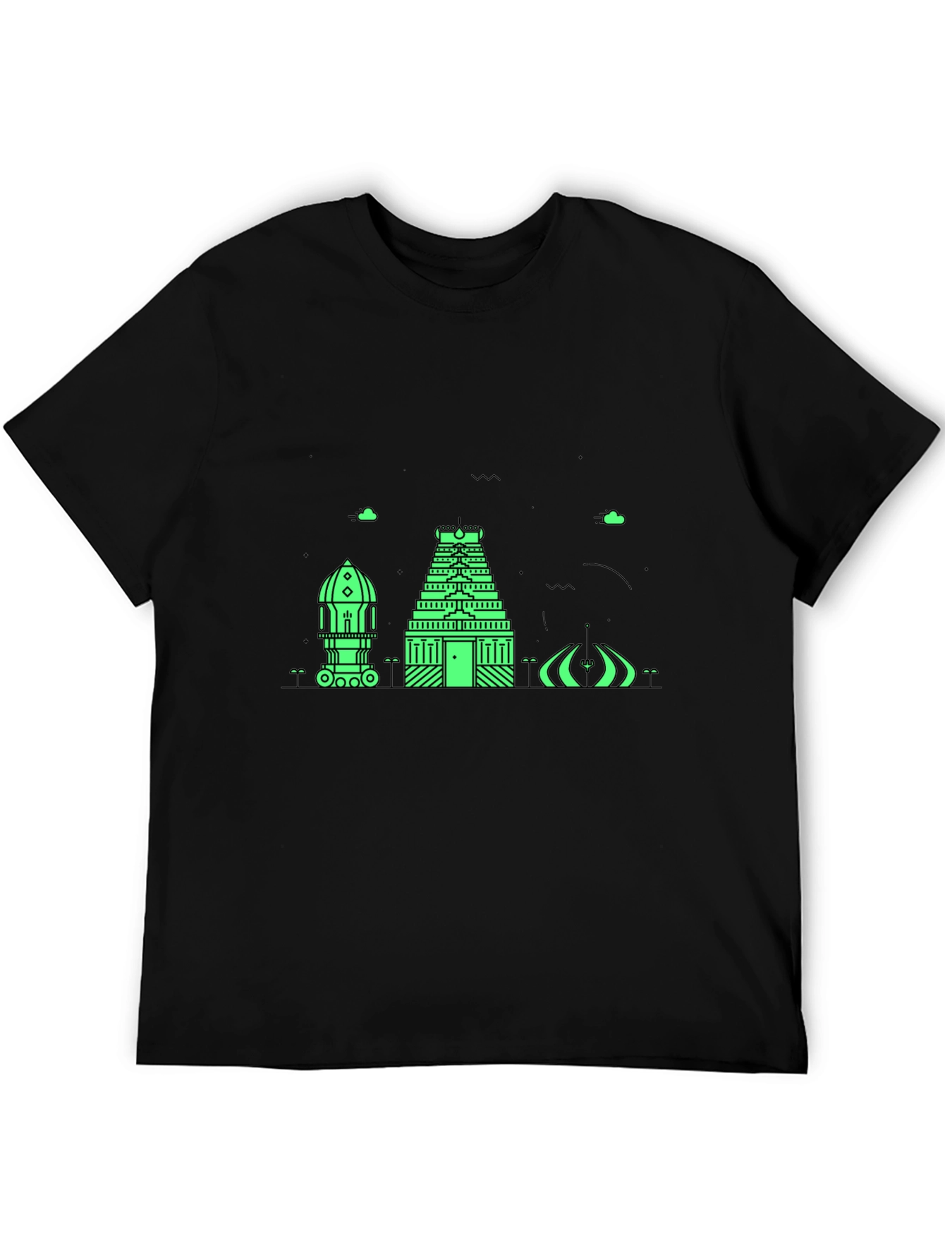 Architectural Graphic Tee - Modern Black T-Shirt