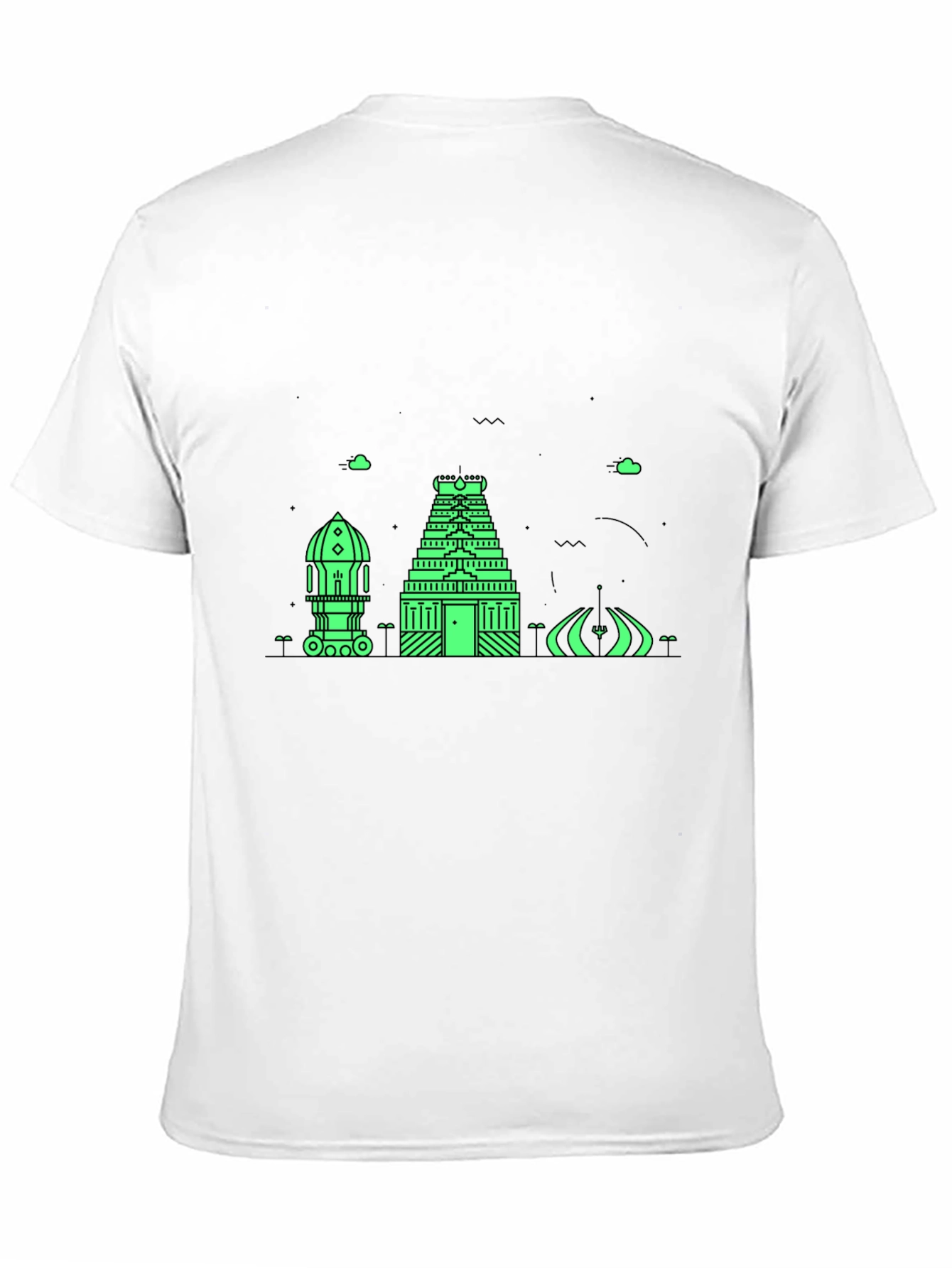 Architectural Graphic Tee - Modern Black T-Shirt