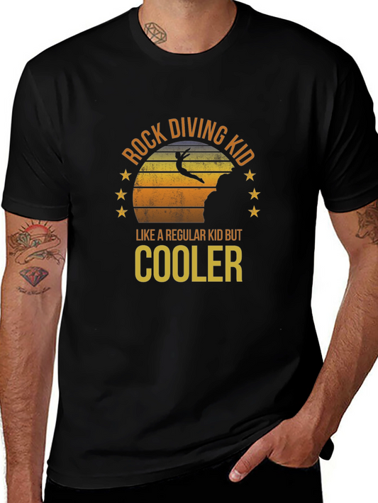 Rock Diving Kid T-Shirt - Cool Diver Tee