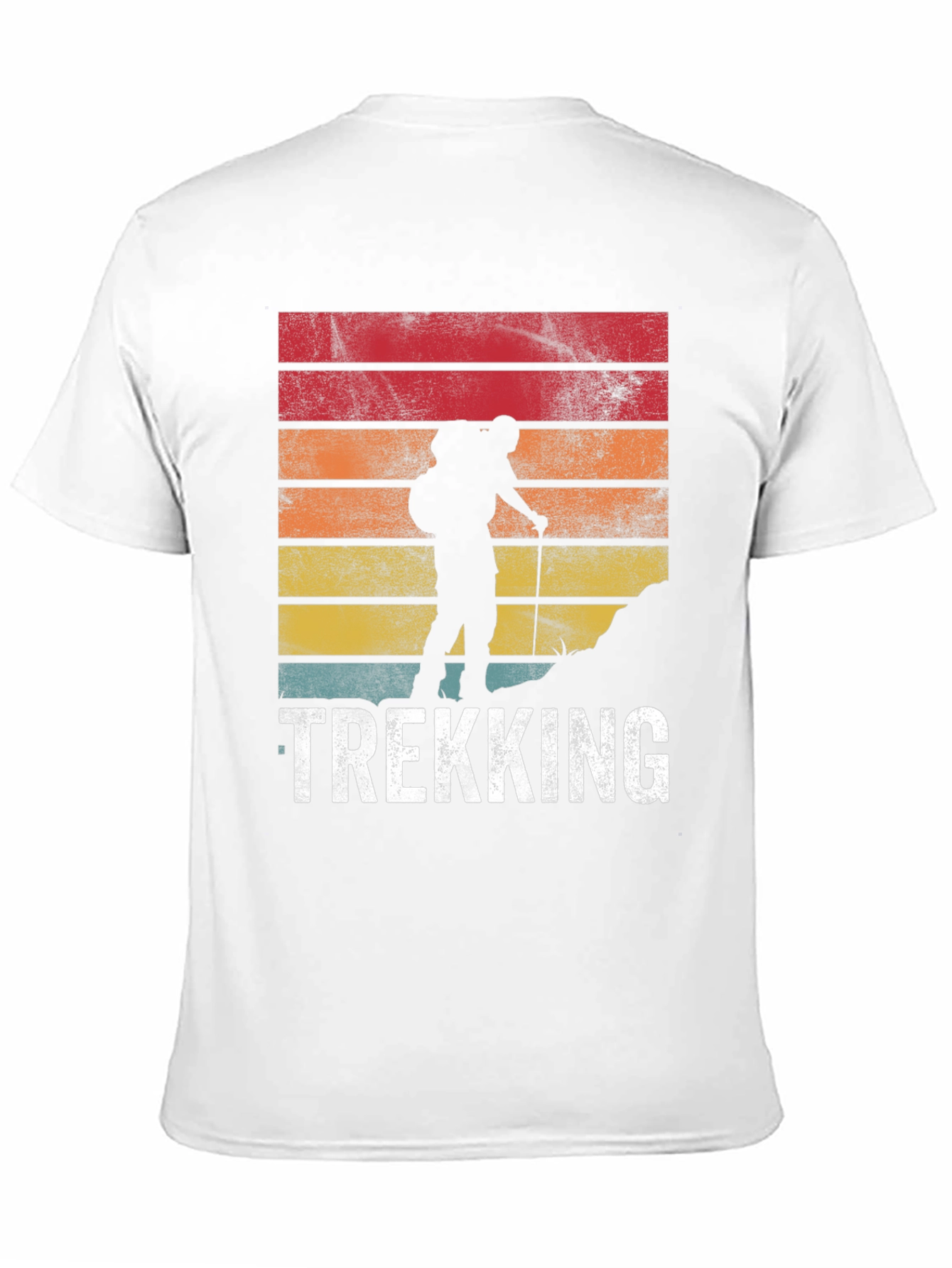Trekking Adventure Tee - Hiking Silhouette T-Shirt