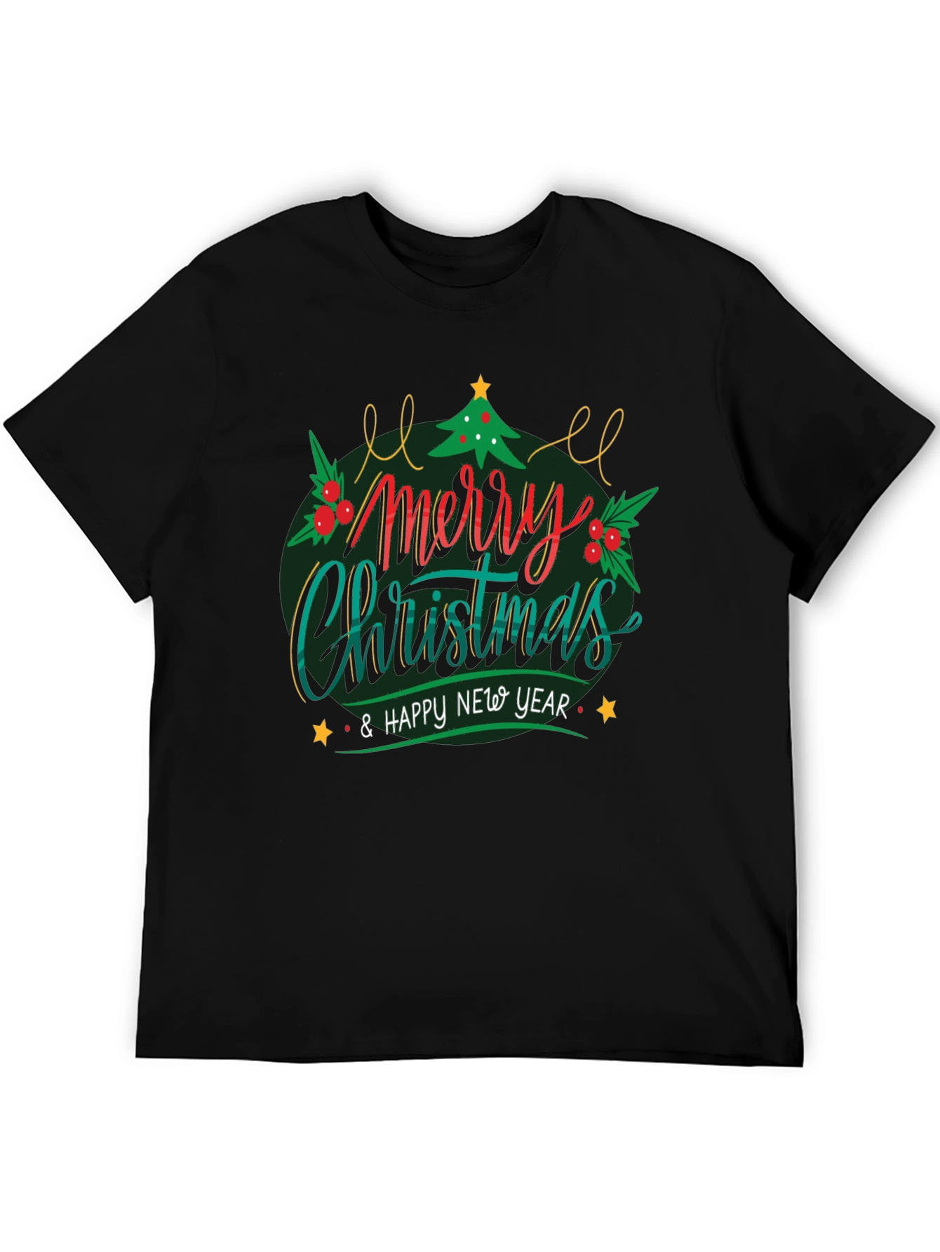 Merry Christmas & Happy New Year Graphic T-Shirt