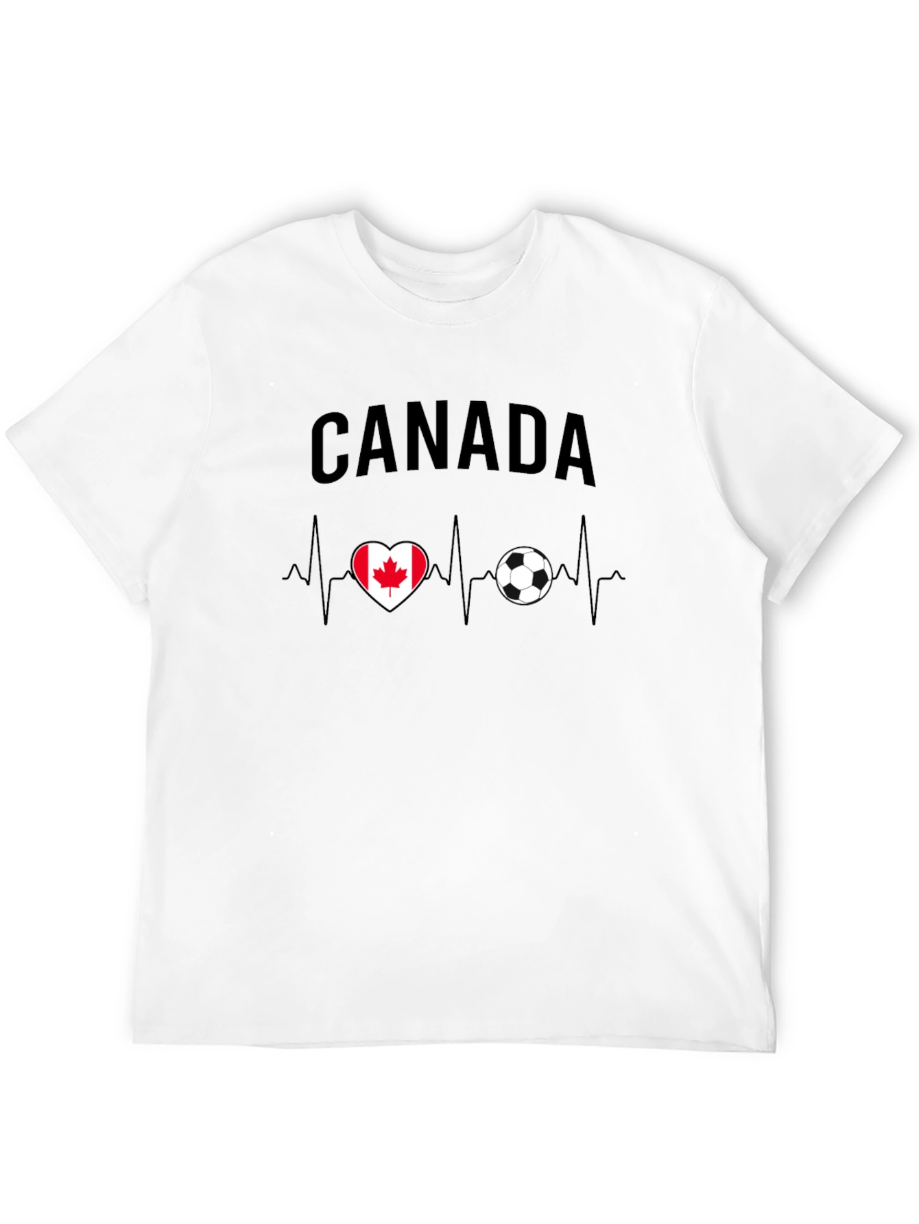 Canada Heartbeat Soccer T-Shirt