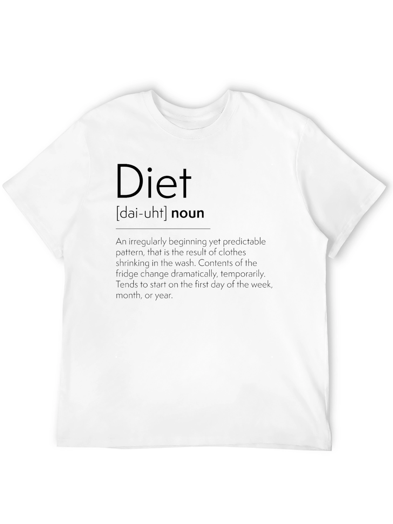 Diet Definition Graphic T-Shirt