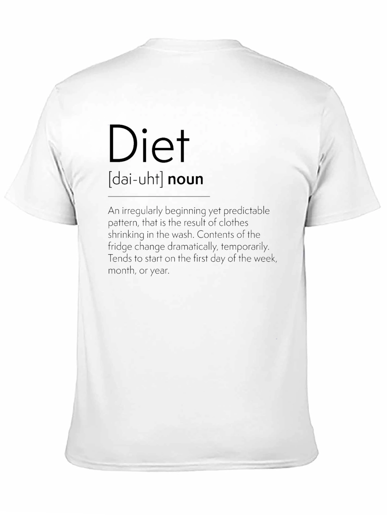 Diet Definition Graphic T-Shirt