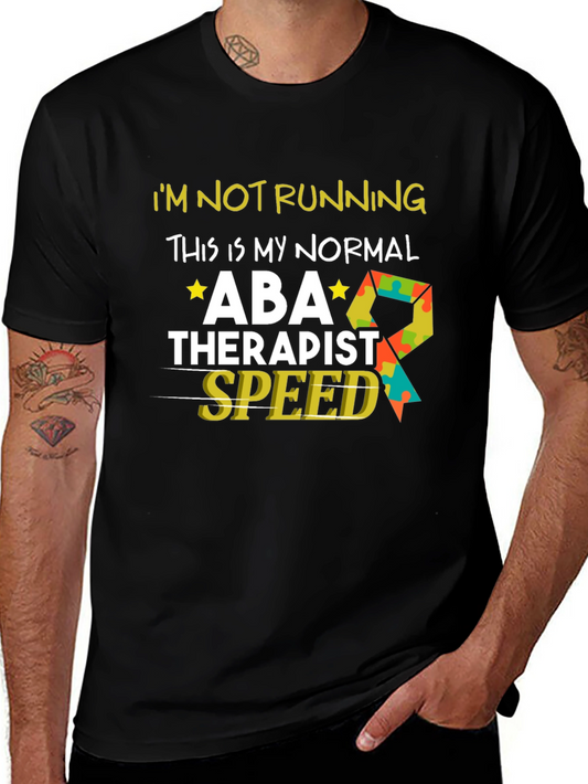ABA Therapist Speed Black T-Shirt