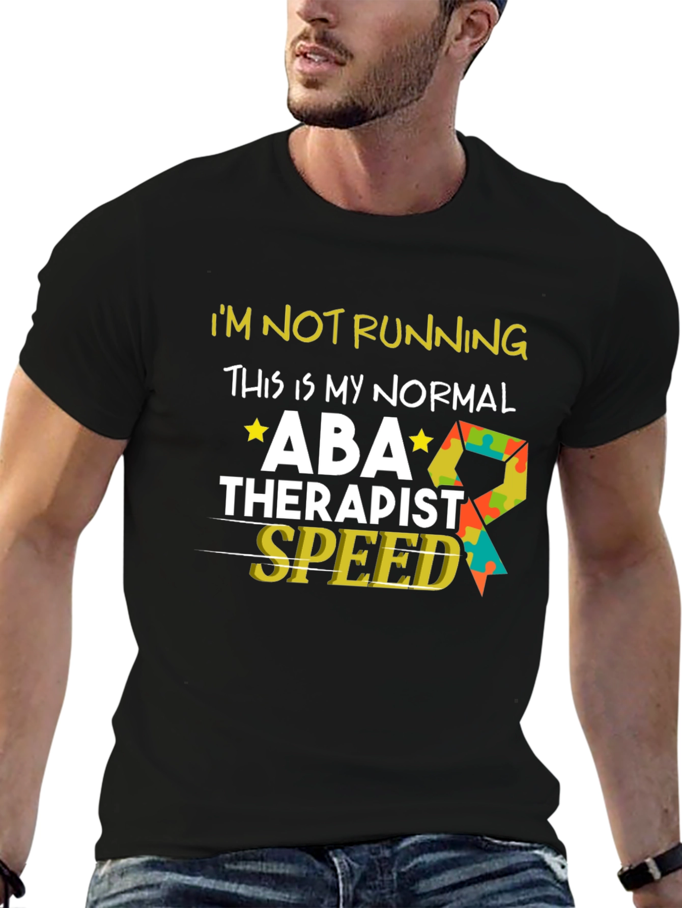 ABA Therapist Speed Black T-Shirt
