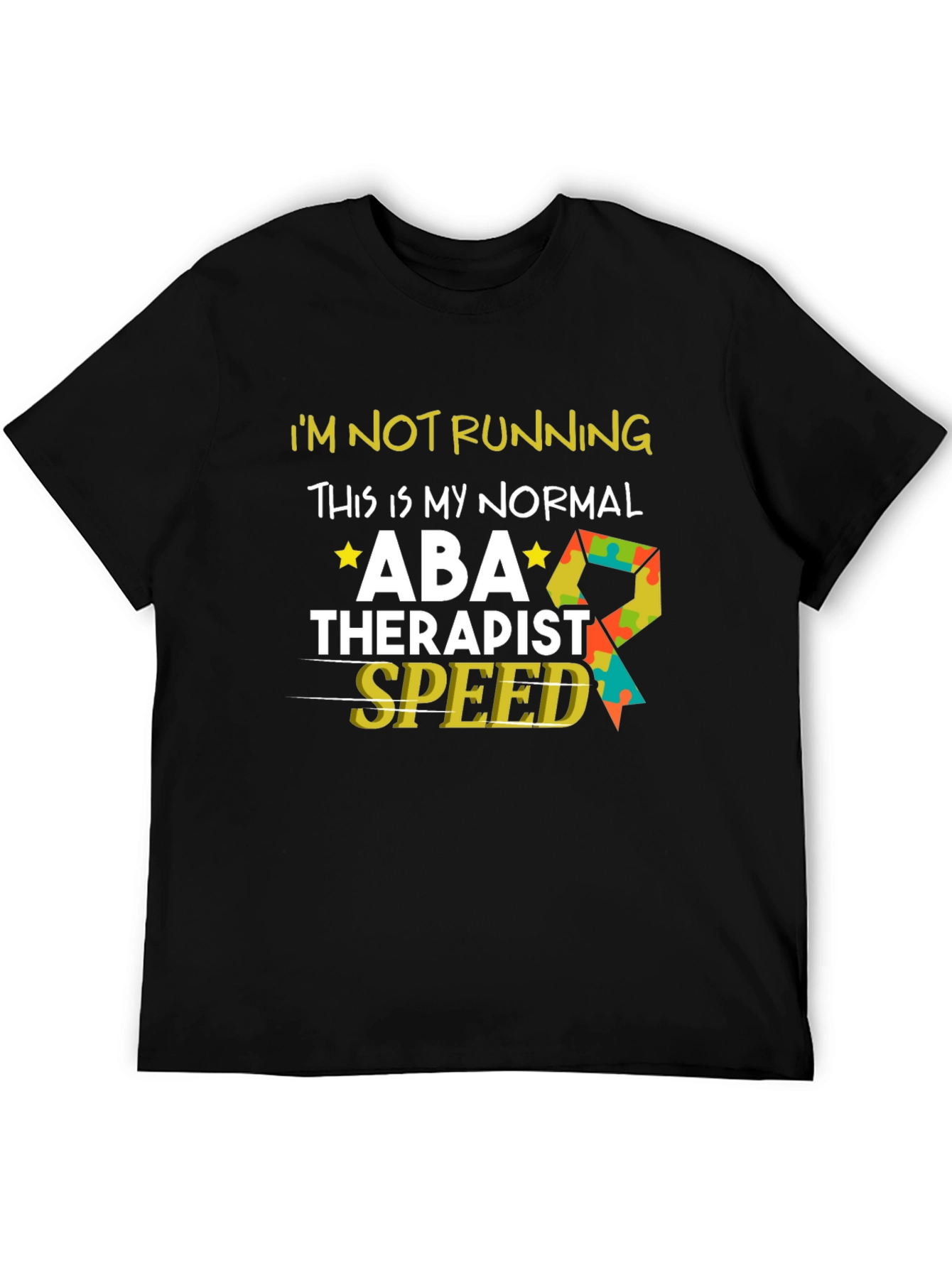 ABA Therapist Speed Black T-Shirt