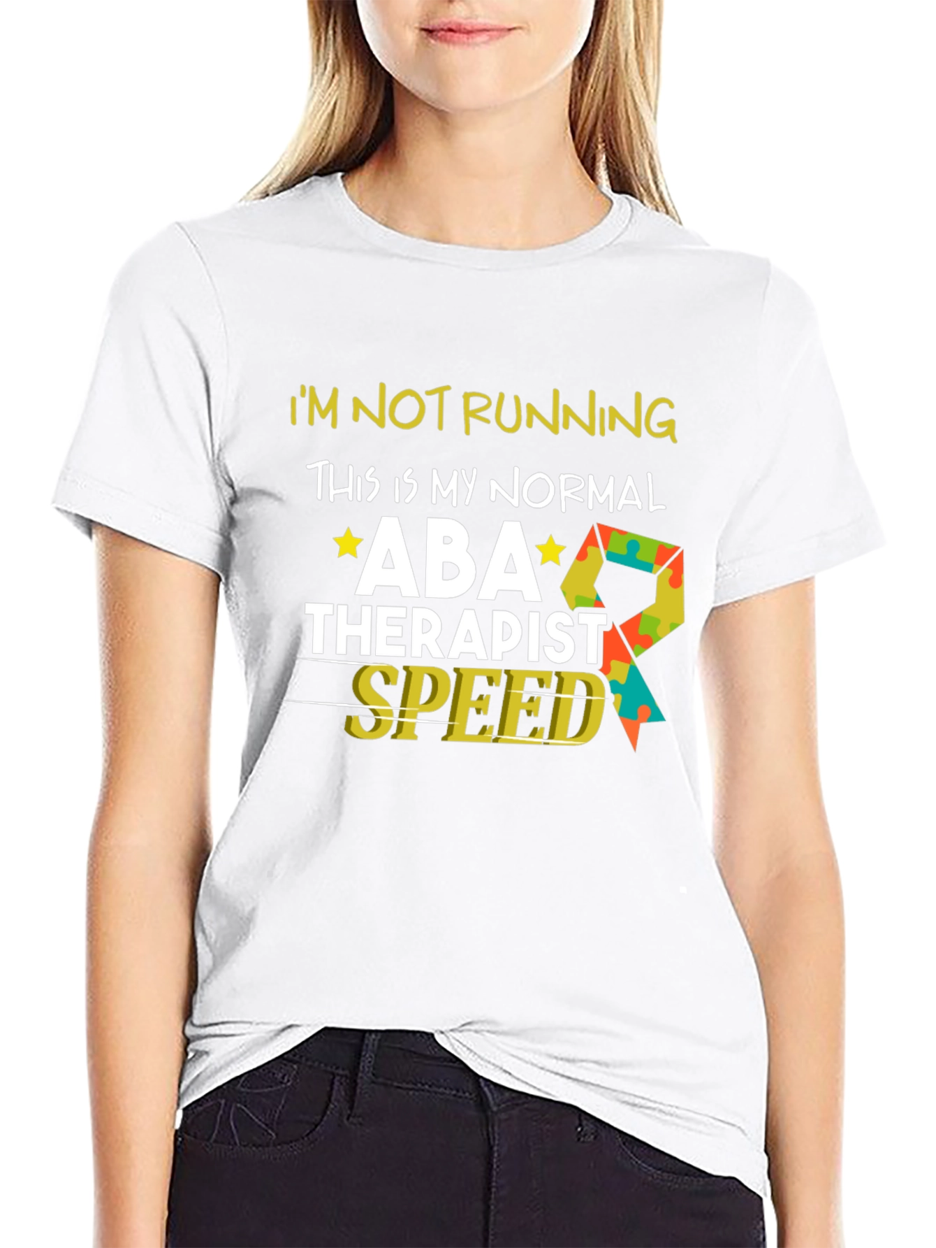 ABA Therapist Speed Black T-Shirt