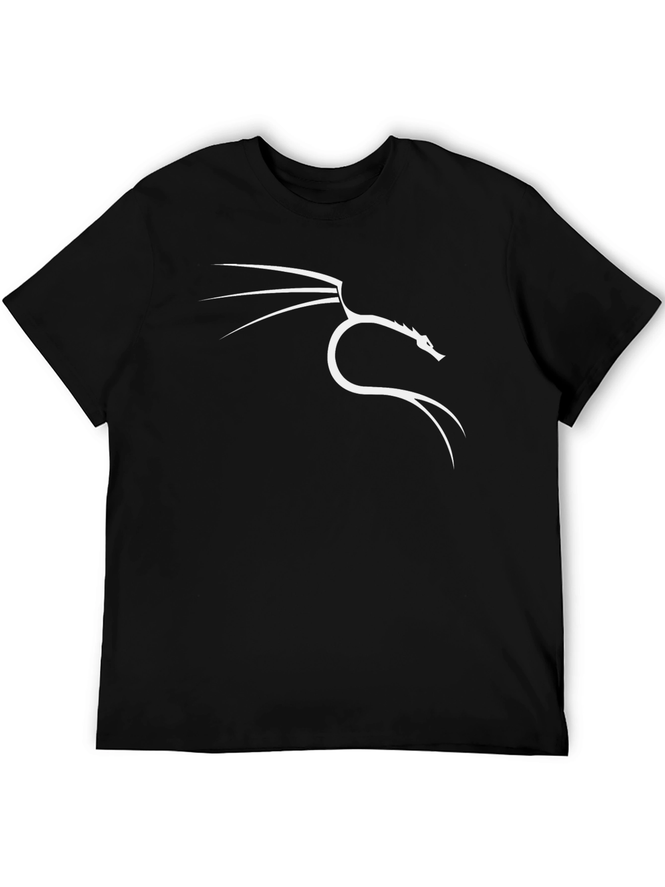 Black T-Shirt with Kali Linux Dragon Logo