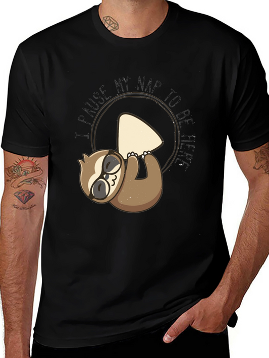 Funny Sloth Nap T-Shirt - Pause My Nap