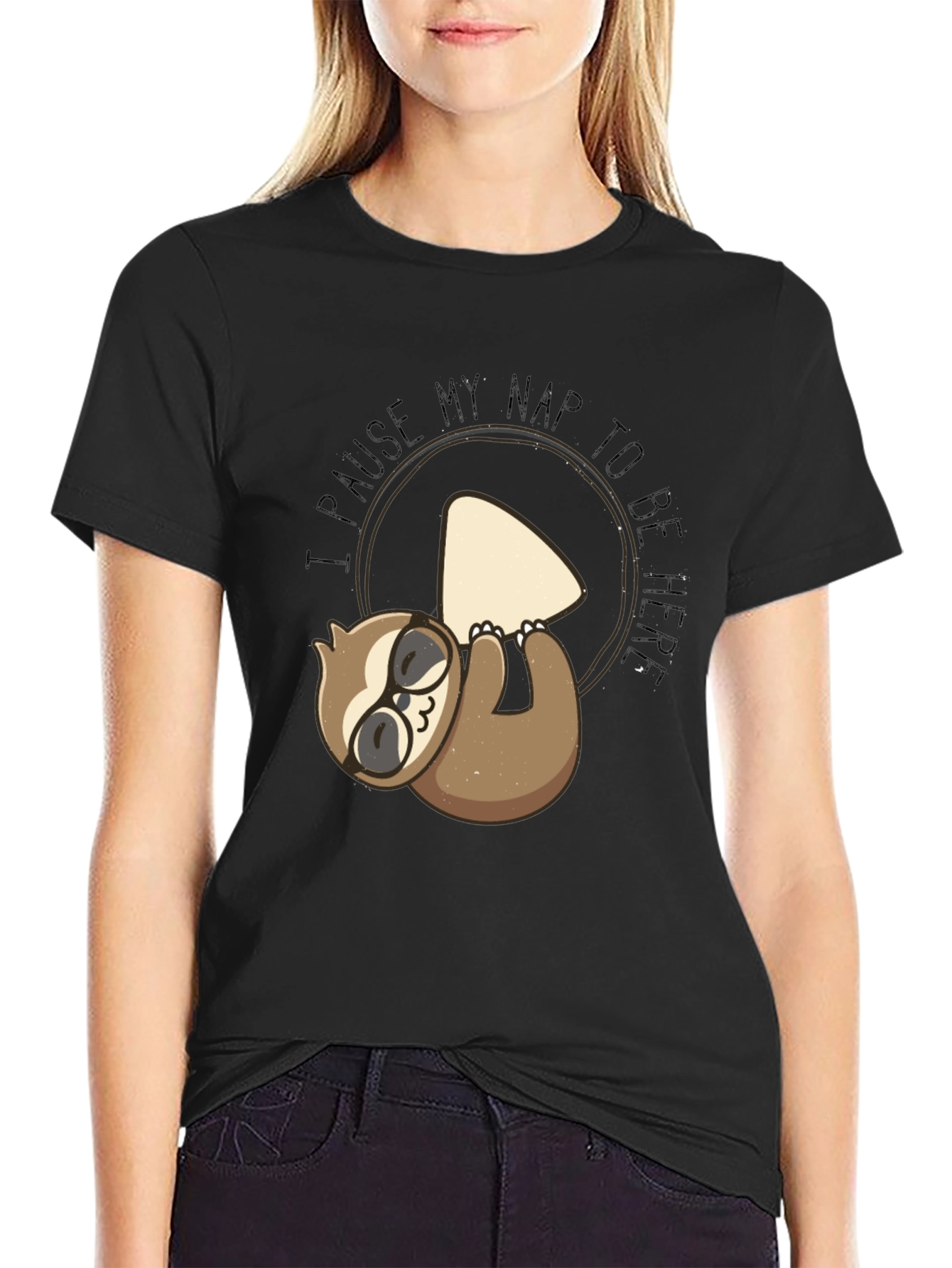 Funny Sloth Nap T-Shirt - Pause My Nap