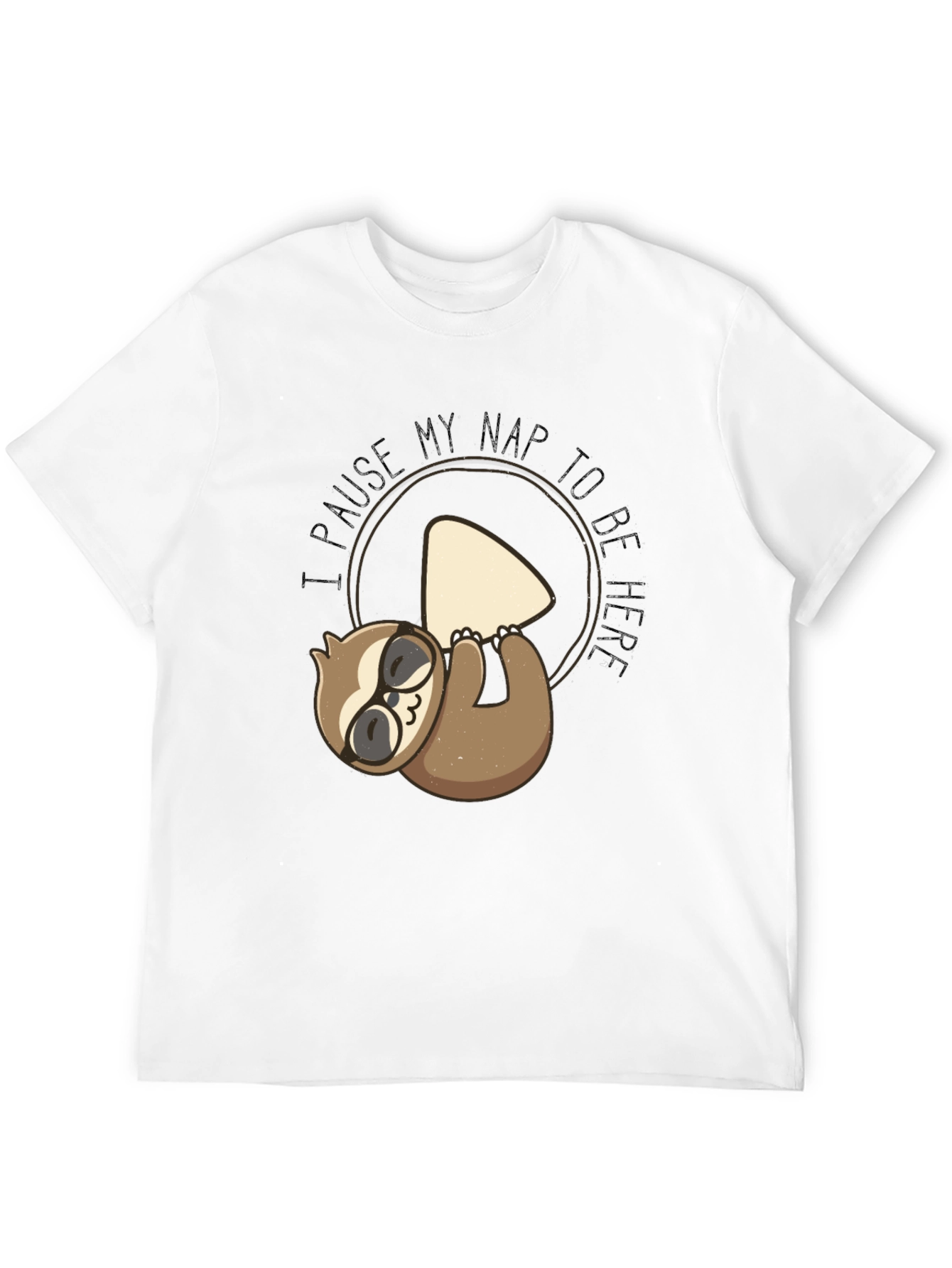 Funny Sloth Nap T-Shirt - Pause My Nap