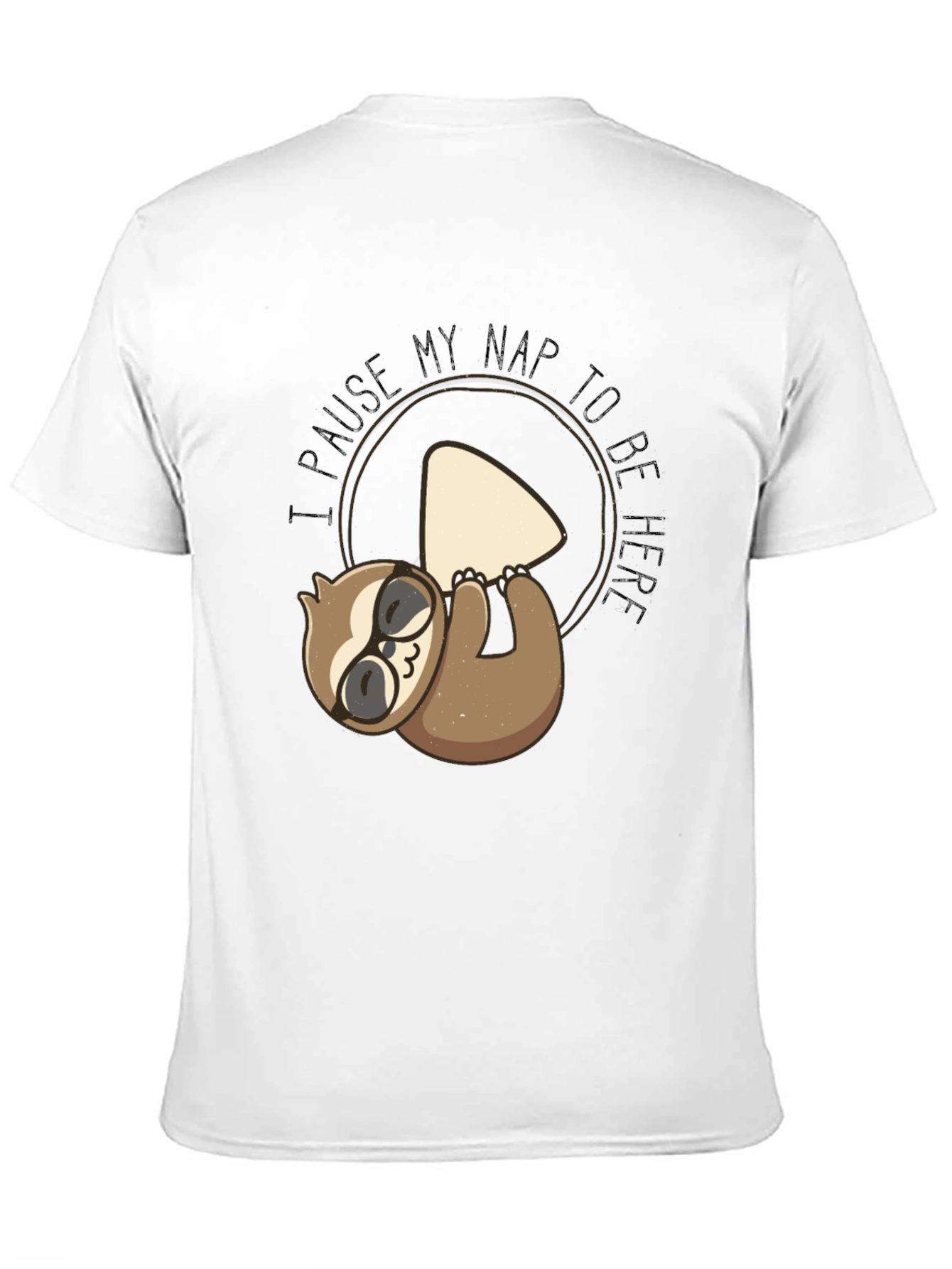 Funny Sloth Nap T-Shirt - Pause My Nap