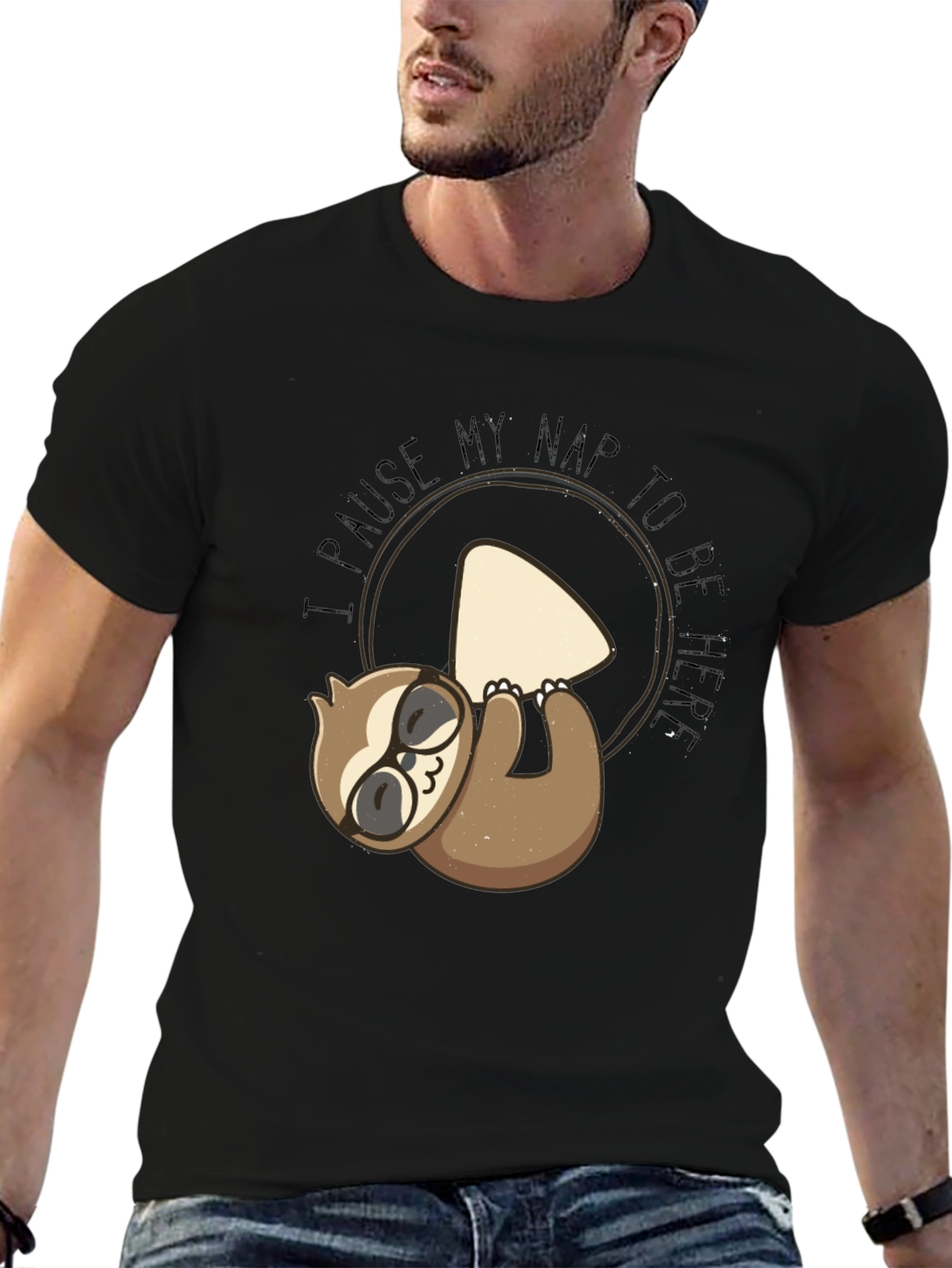 Funny Sloth Nap T-Shirt - Pause My Nap