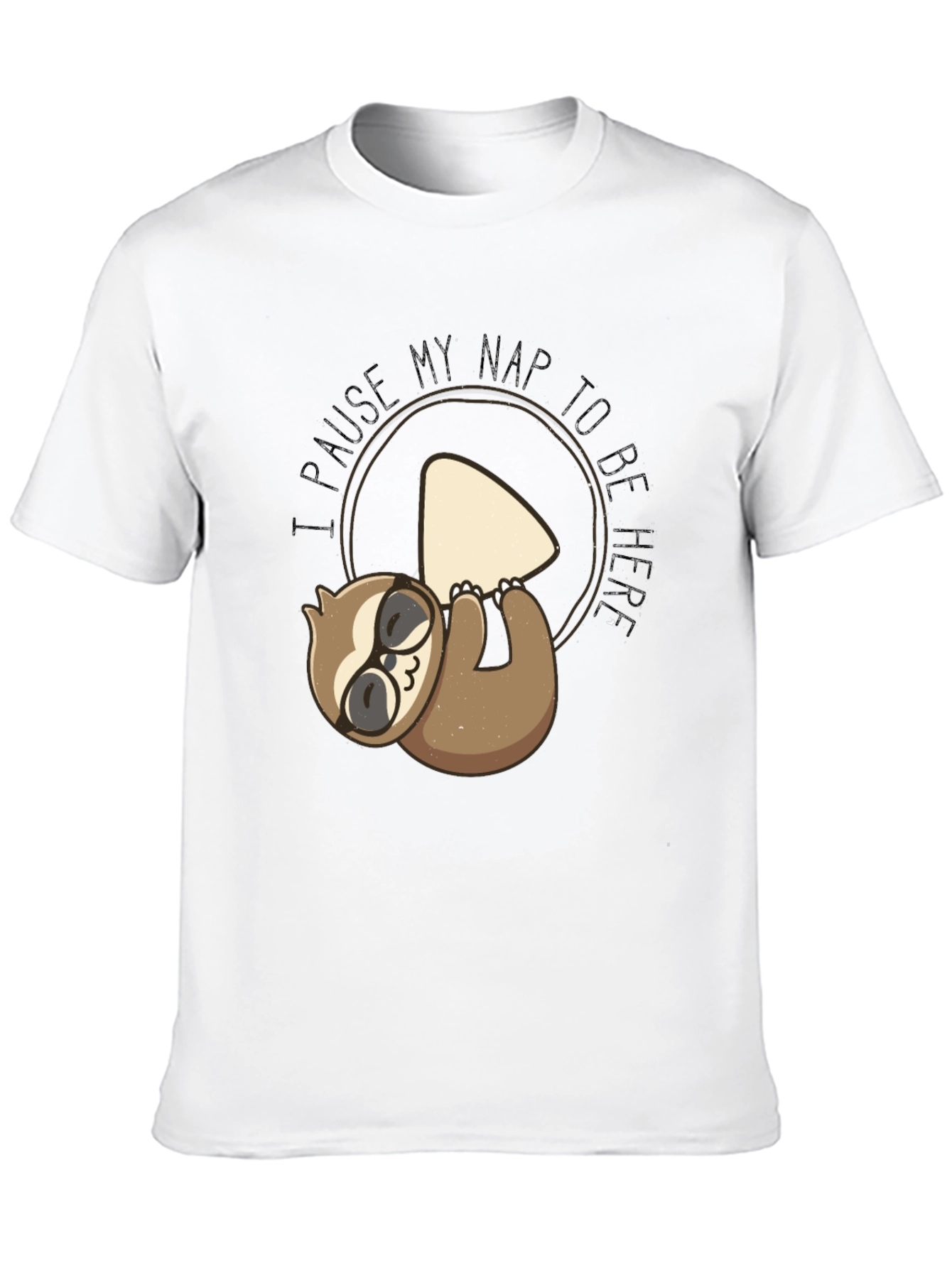 Funny Sloth Nap T-Shirt - Pause My Nap