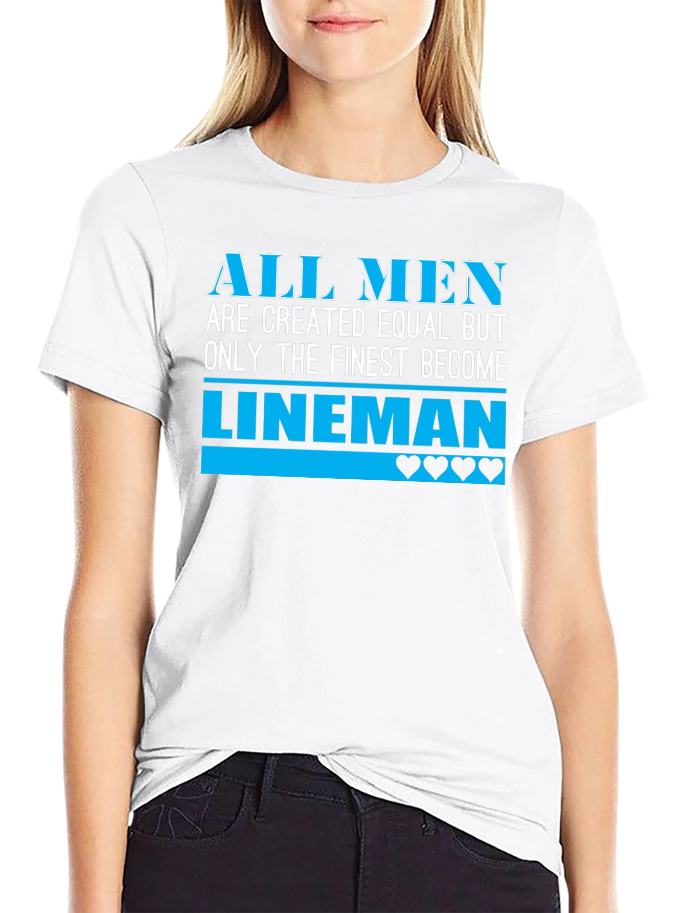 All Men Lineman Graphic Tee