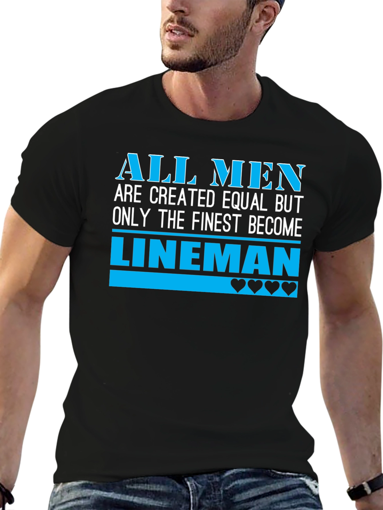 All Men Lineman Graphic Tee