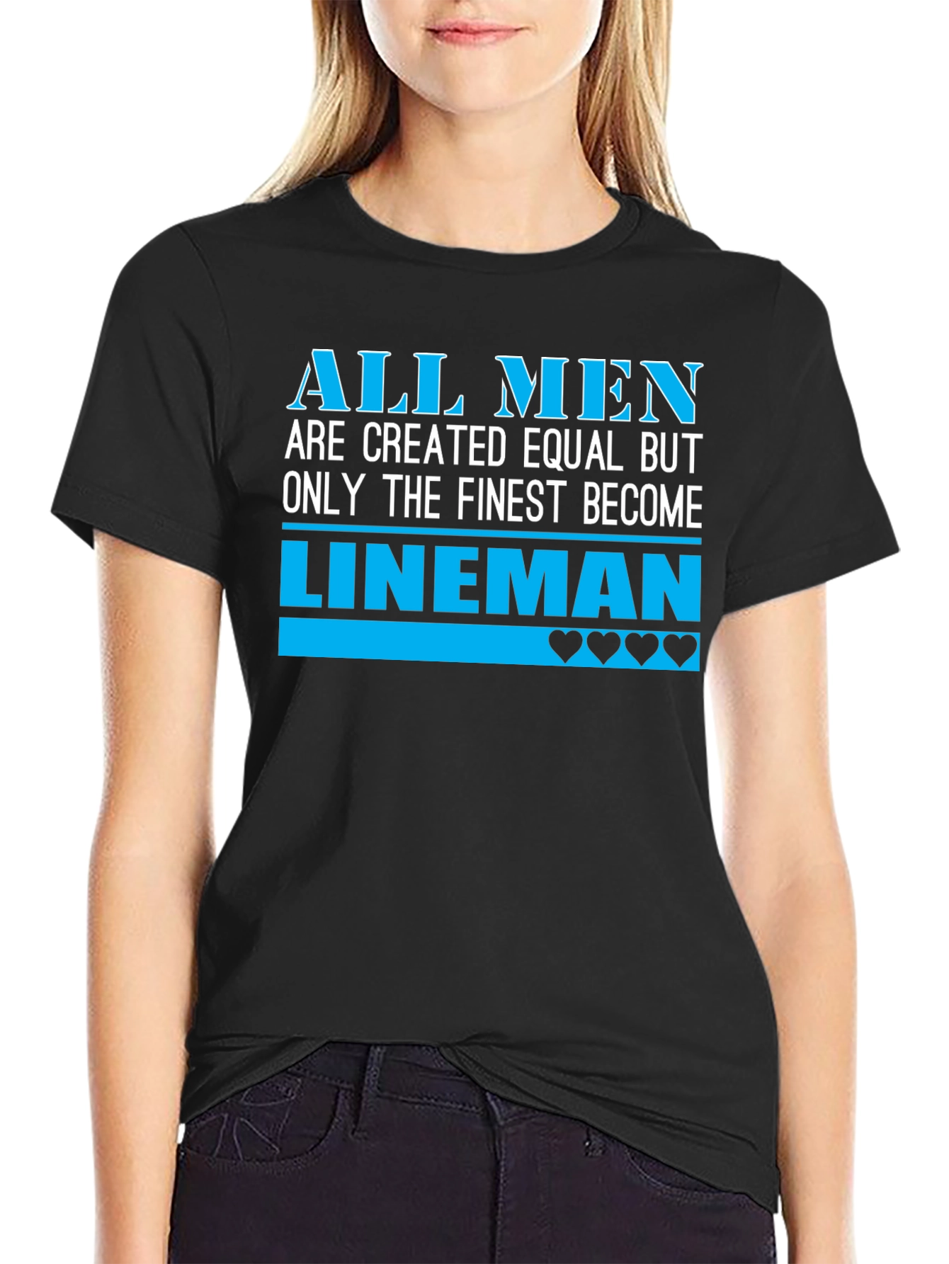 All Men Lineman Graphic Tee