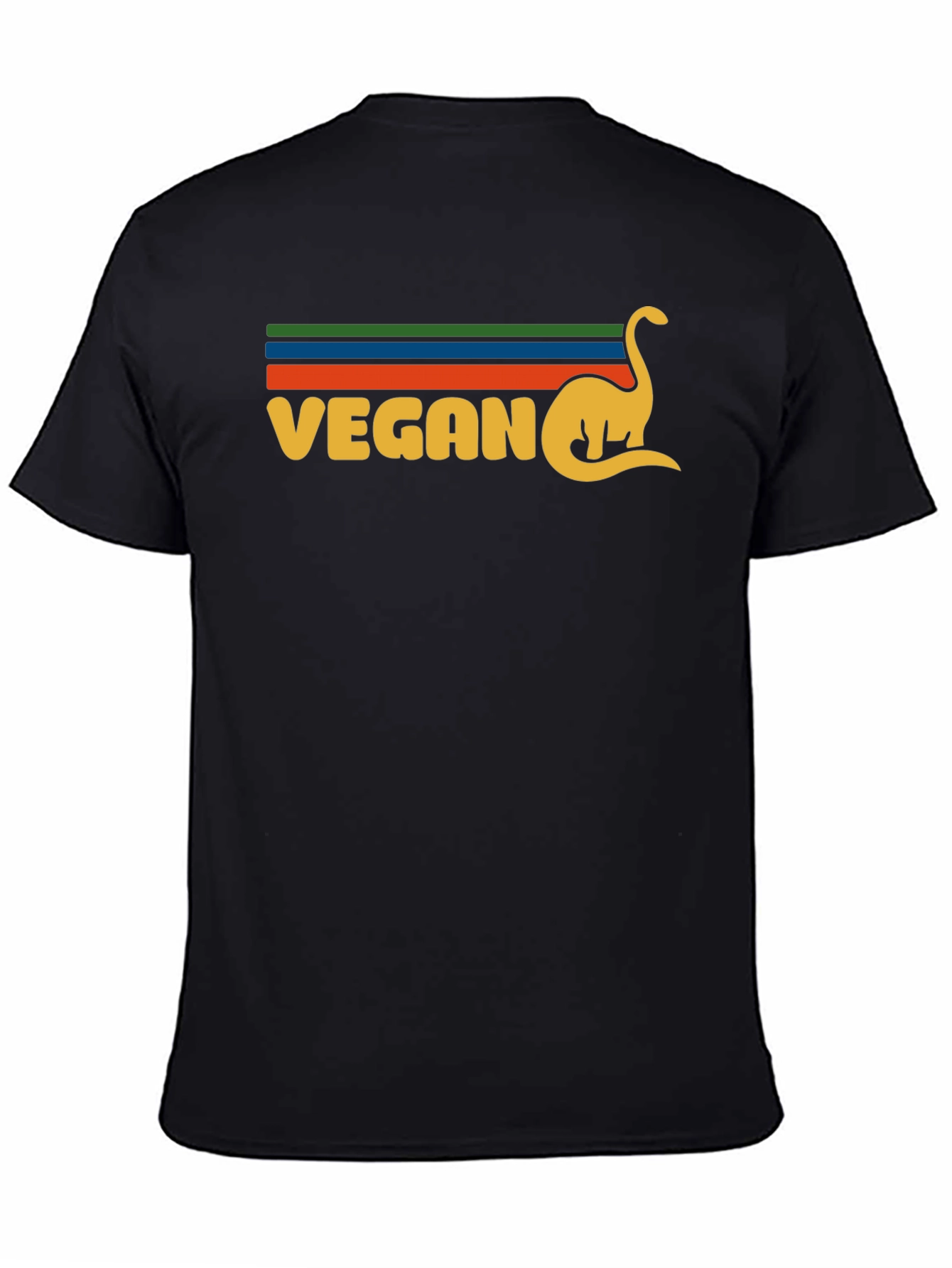 Vegan Dinosaur Graphic T-Shirt Retro Design