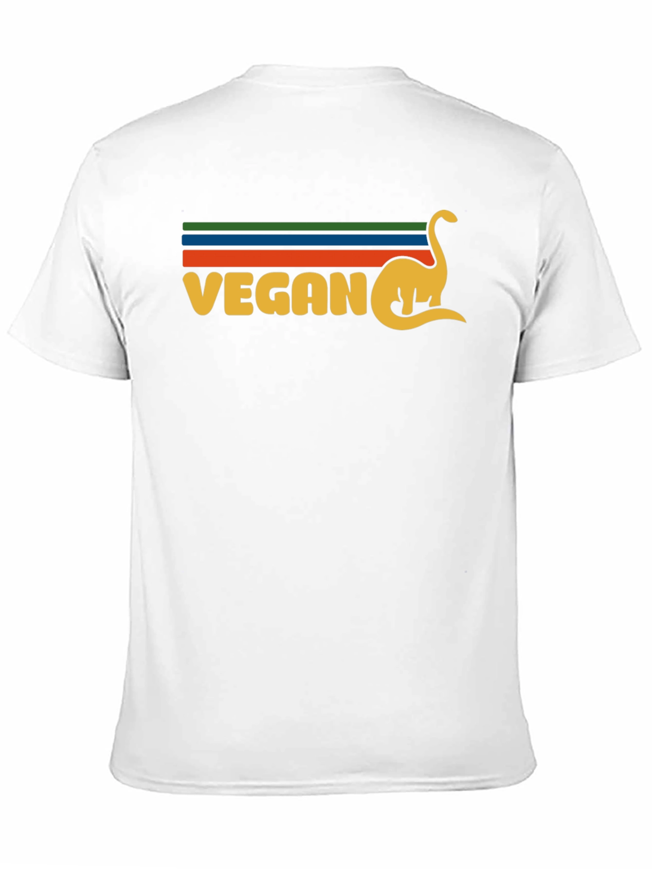 Vegan Dinosaur Graphic T-Shirt Retro Design