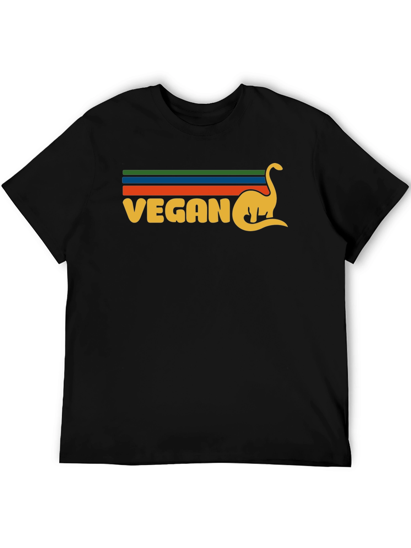 Vegan Dinosaur Graphic T-Shirt Retro Design
