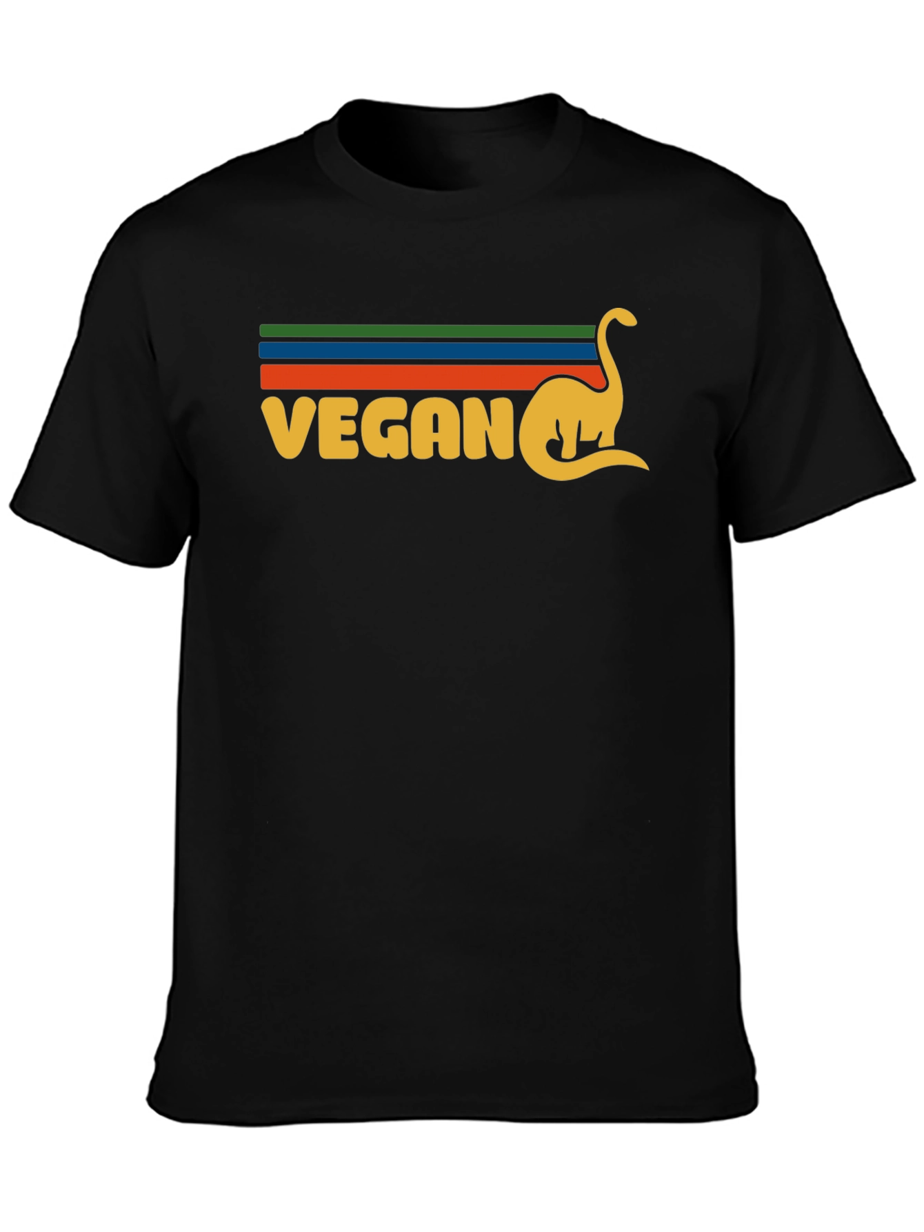 Vegan Dinosaur Graphic T-Shirt Retro Design