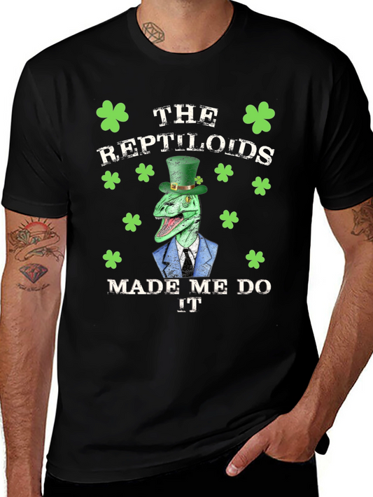 Reptiloids St Patricks Day Graphic T-Shirt