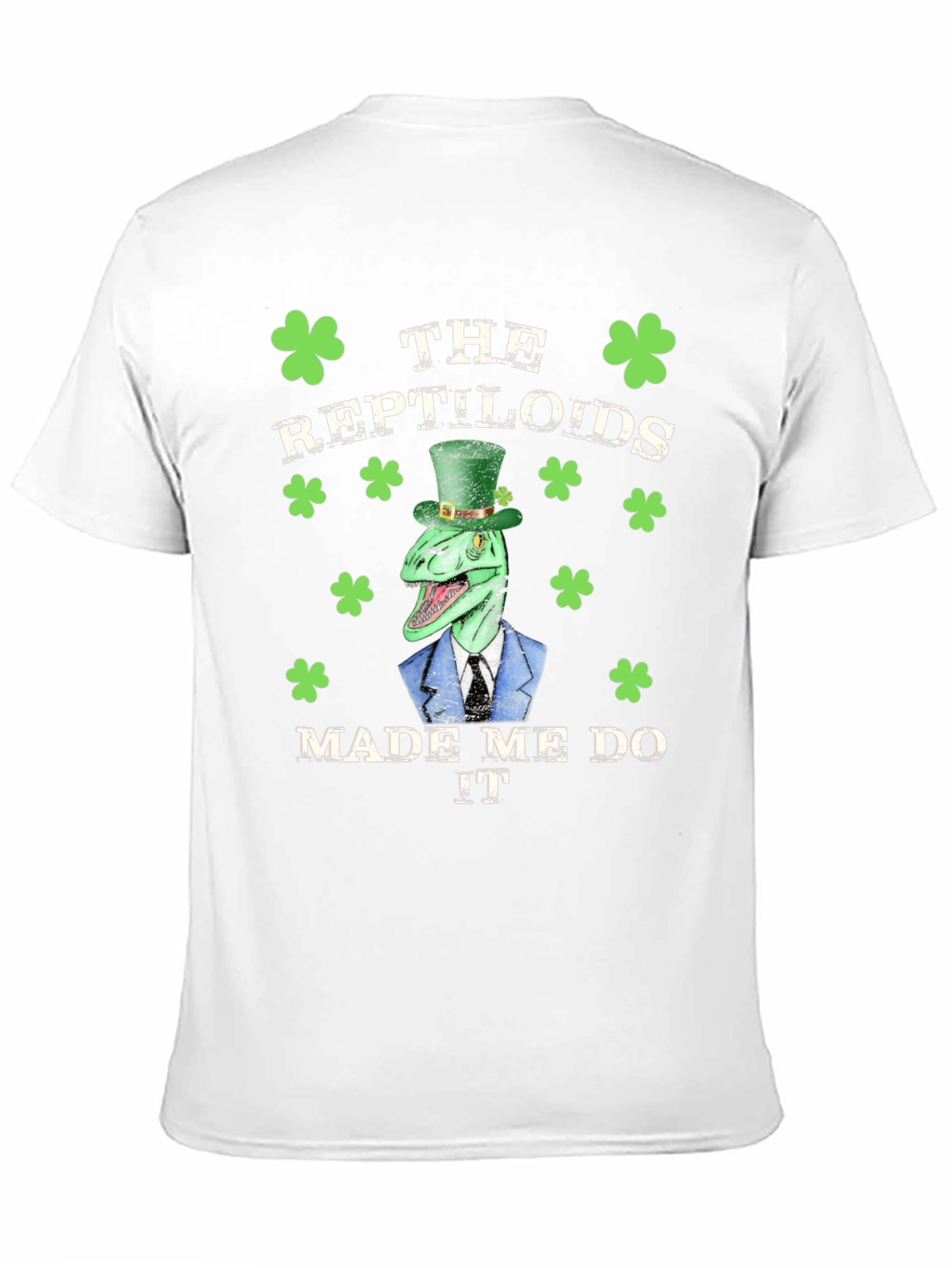 Reptiloids St Patricks Day Graphic T-Shirt