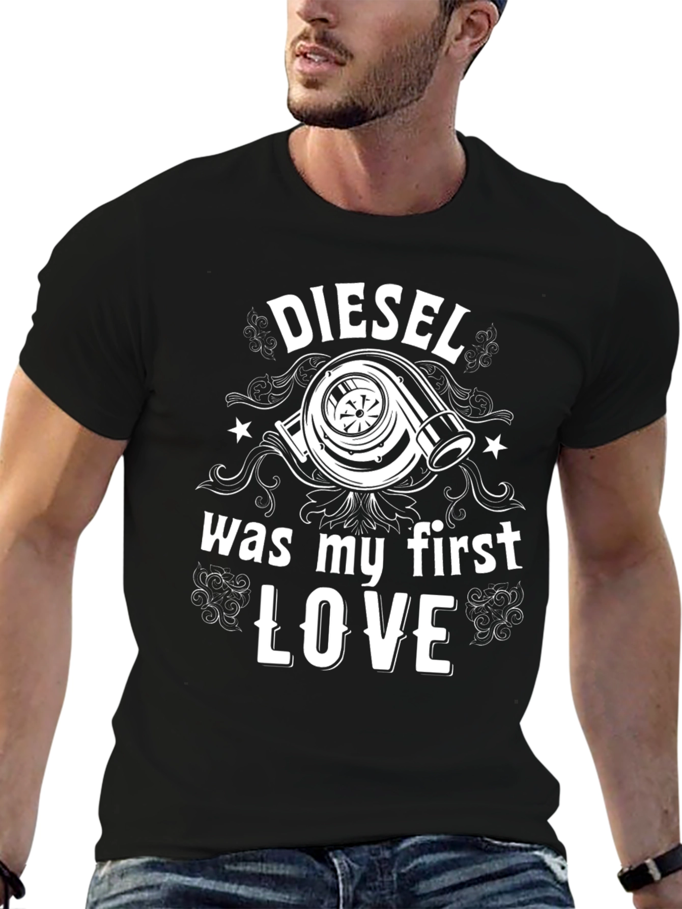 Diesel First Love Black Graphic T-Shirt