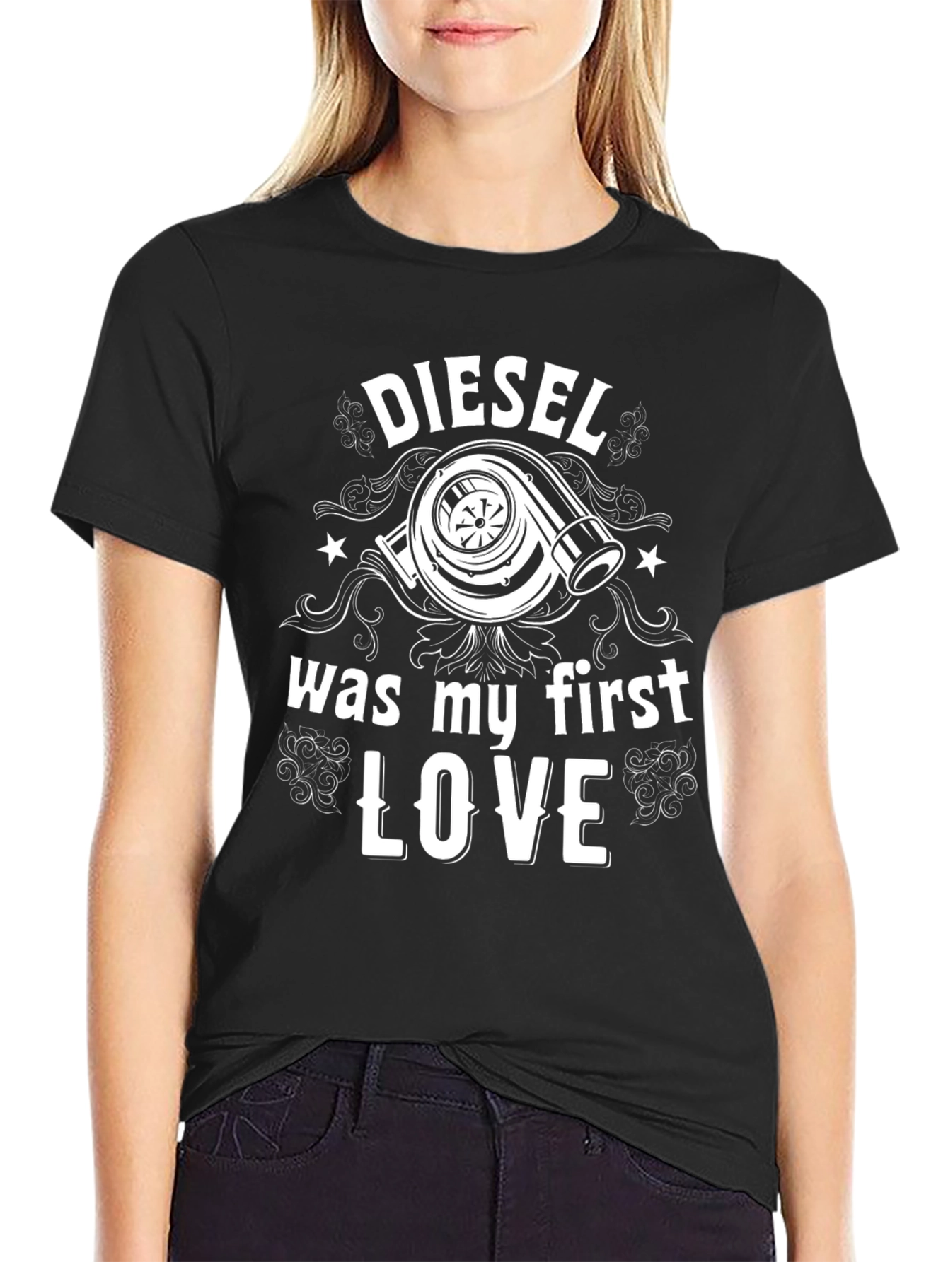 Diesel First Love Black Graphic T-Shirt