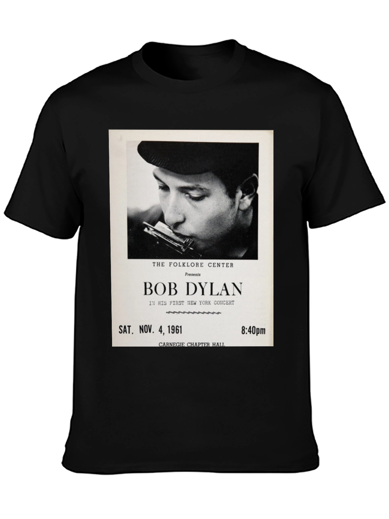 Bob Dylan Concert Tee - Sat. Nov. 4 1961