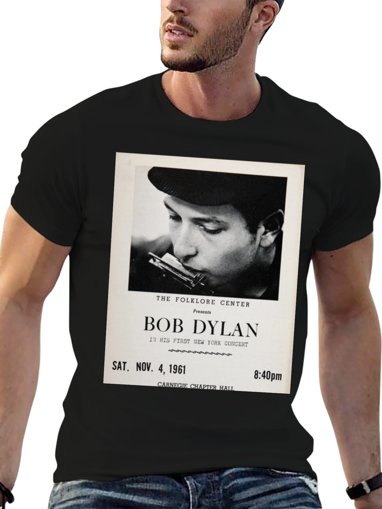 Bob Dylan Concert Tee - Sat. Nov. 4 1961