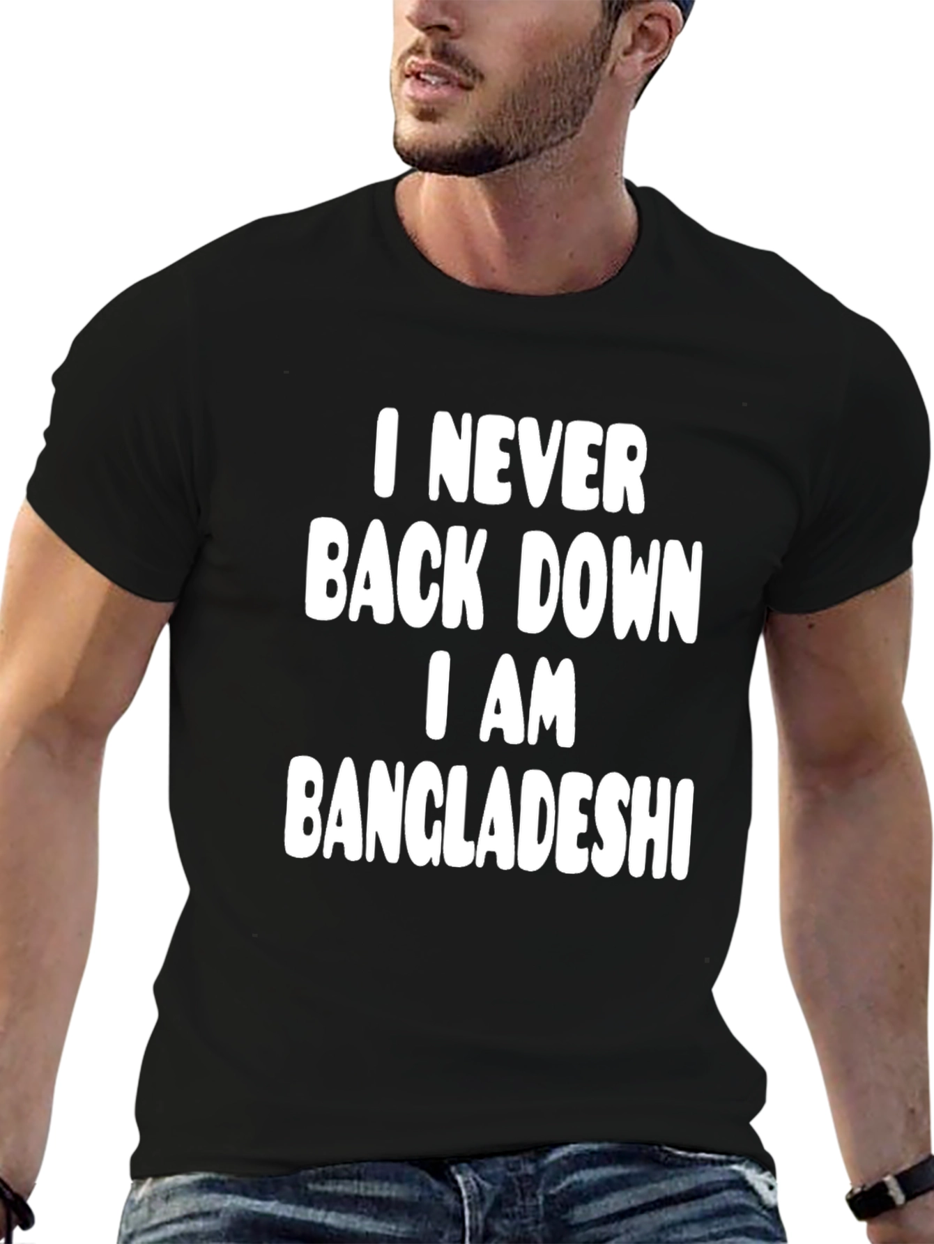 I Never Back Down Bangladeshi Pride T-Shirt